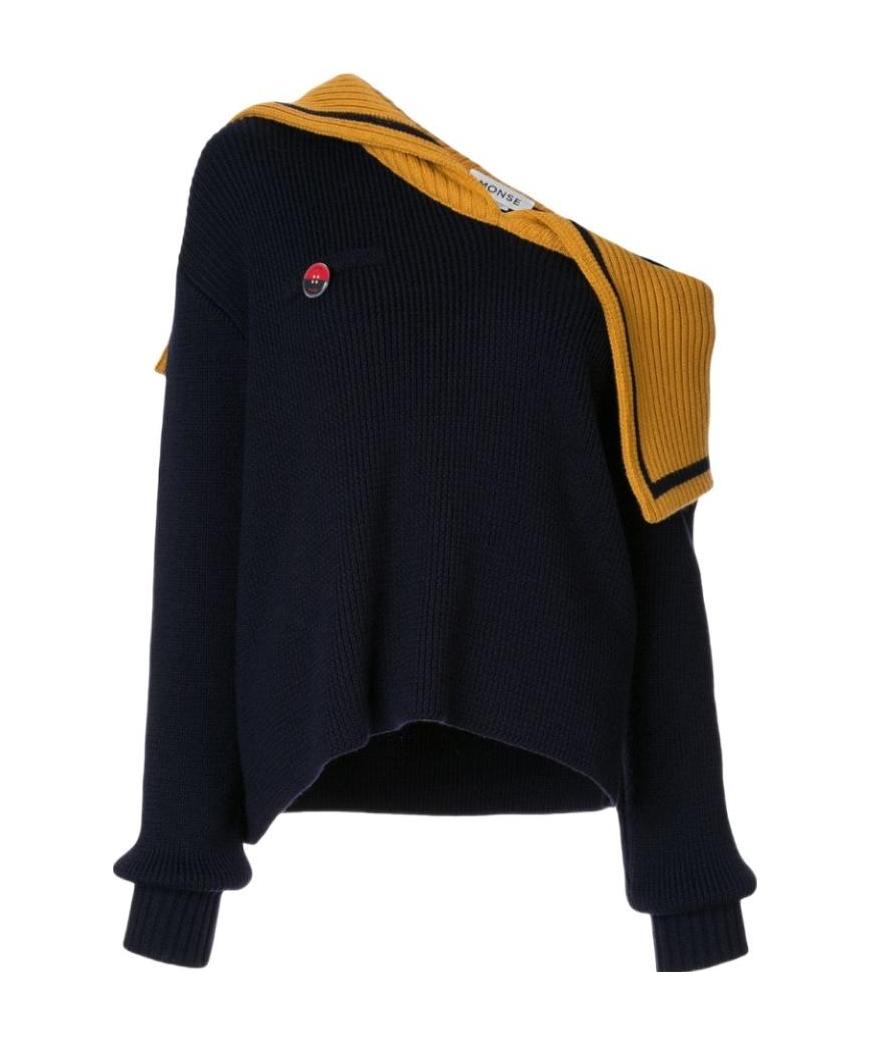 몬세 knitted 니트 여성 멀티 19FW MP19C0111HARNAVYBLU