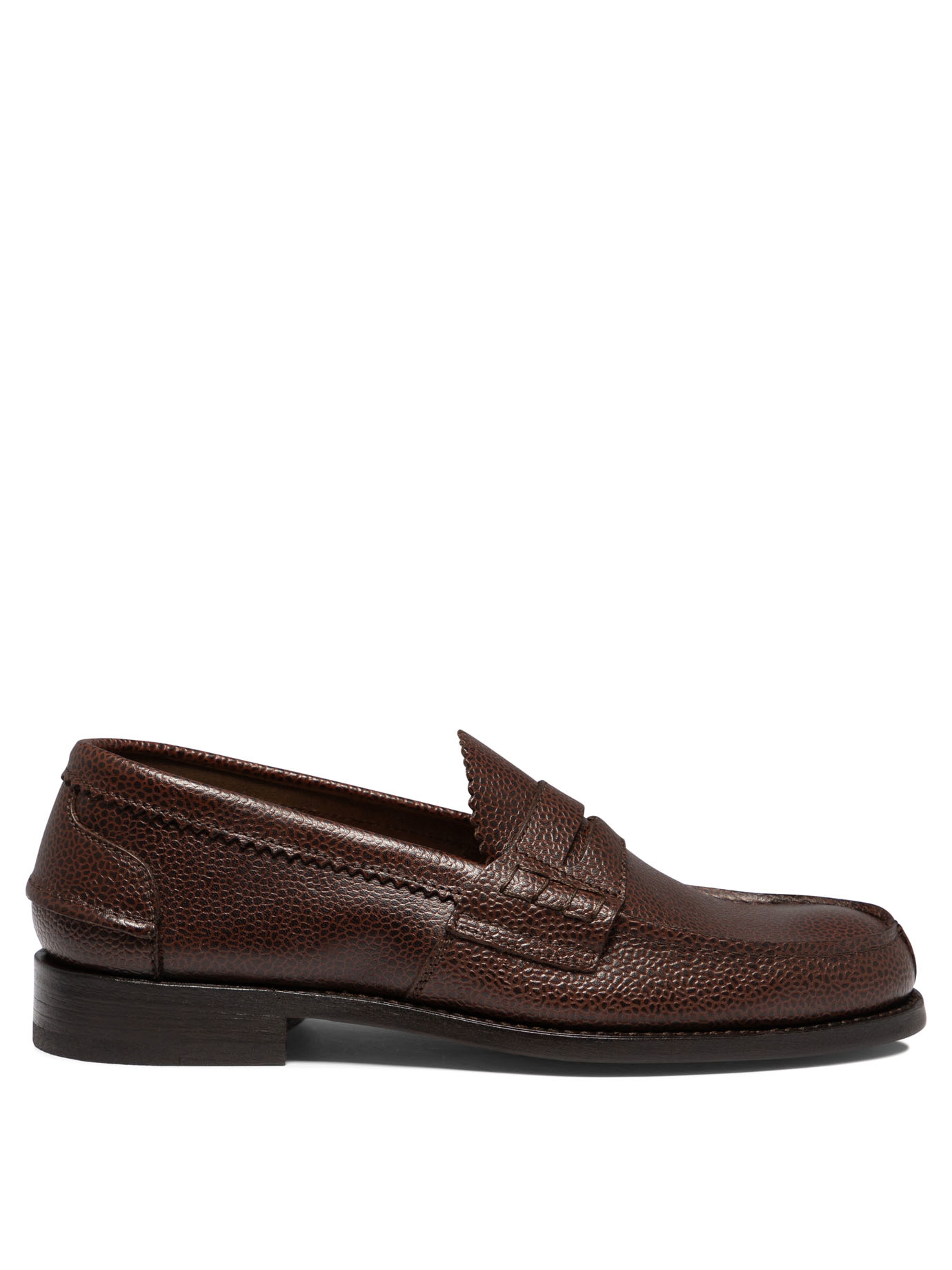 사코네 오브 스오트안드 Arran 로퍼 남성 브라운 24SS 140774FULLGRAINBROWN