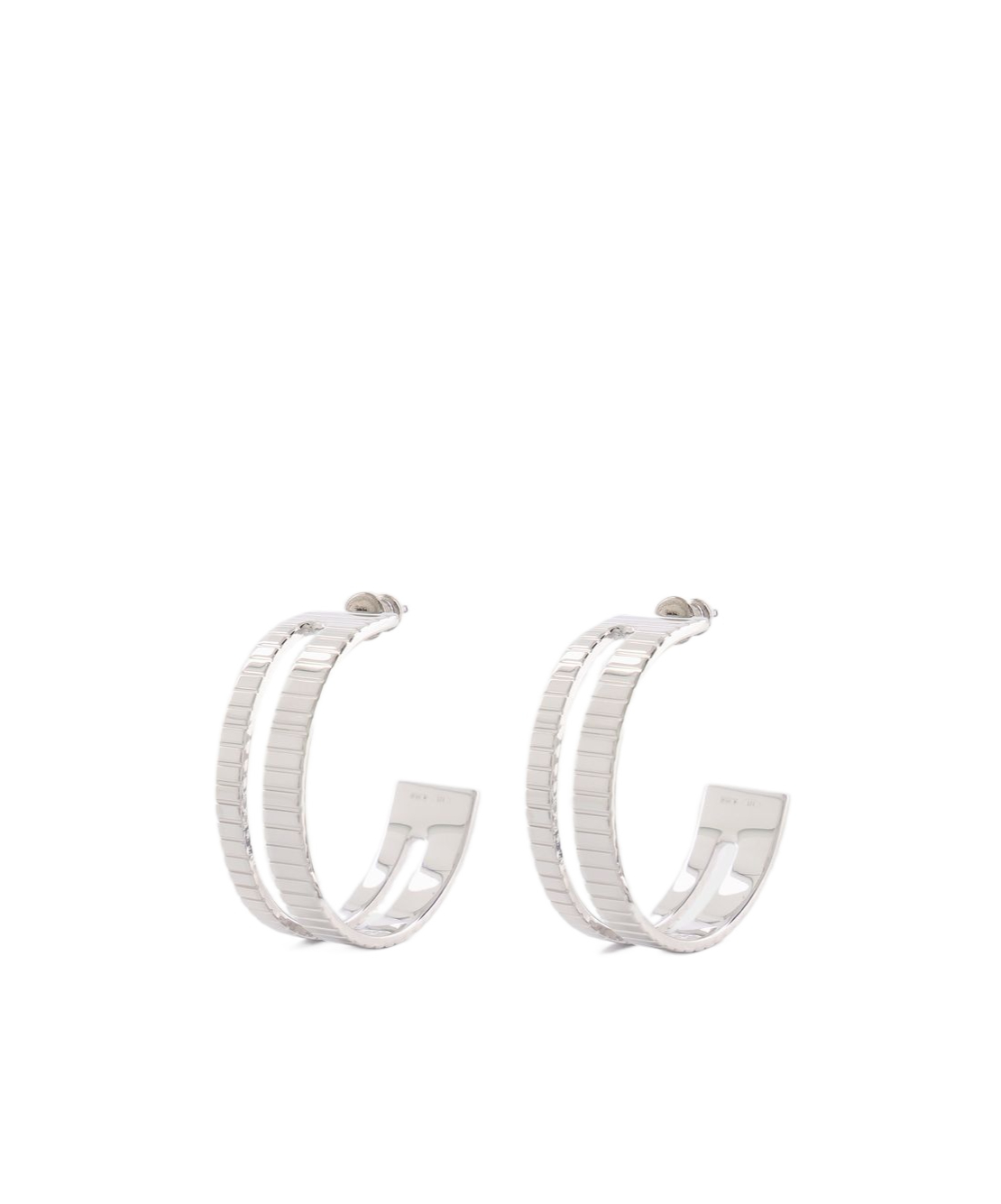 이비 earrings 귀걸이 여성 화이트 22FW ER119RHRHODIUMPLEATEDSILVER