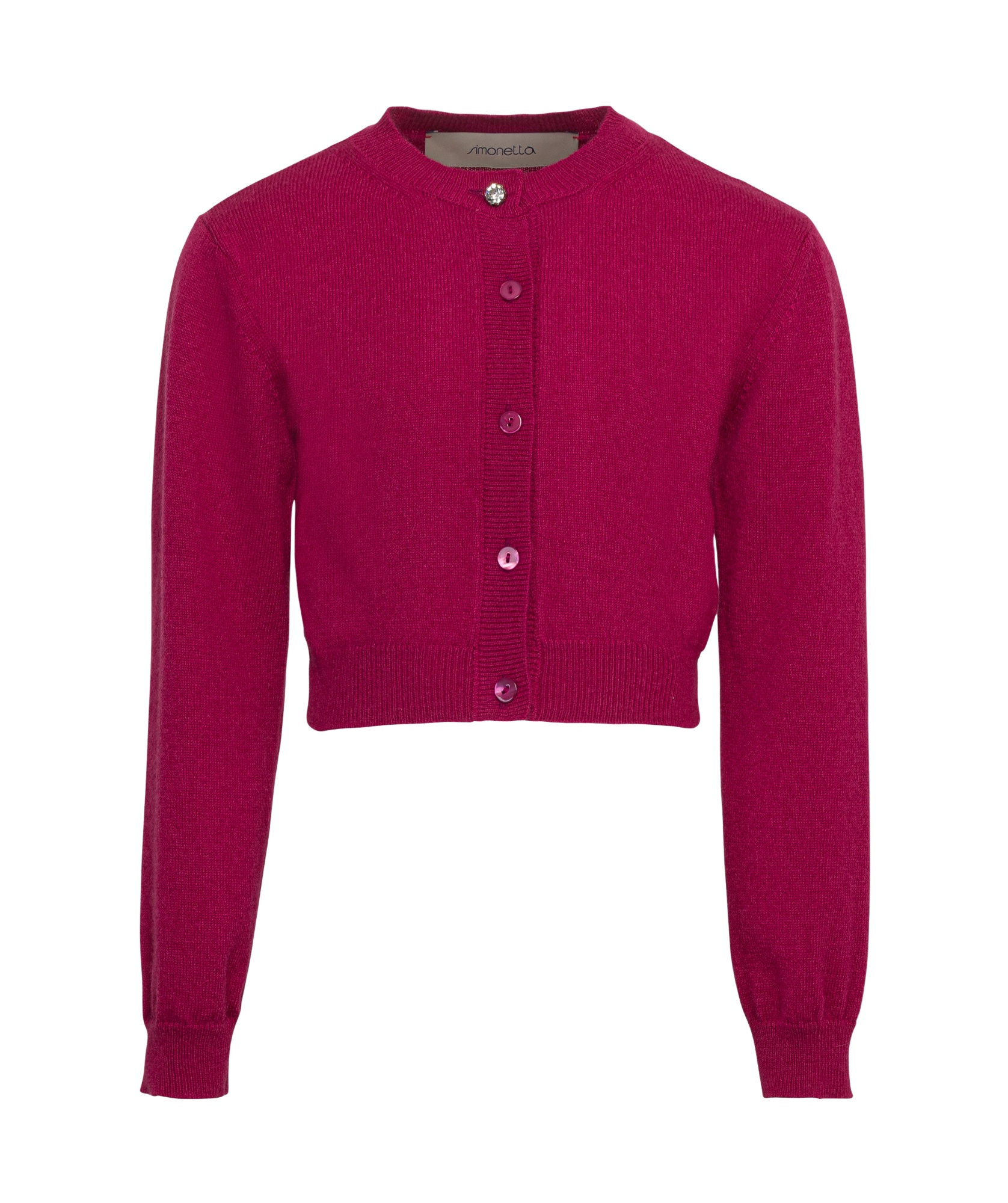 시모네트아 girls knitted 니트 여아 레드 24FW SV9A40W005250L