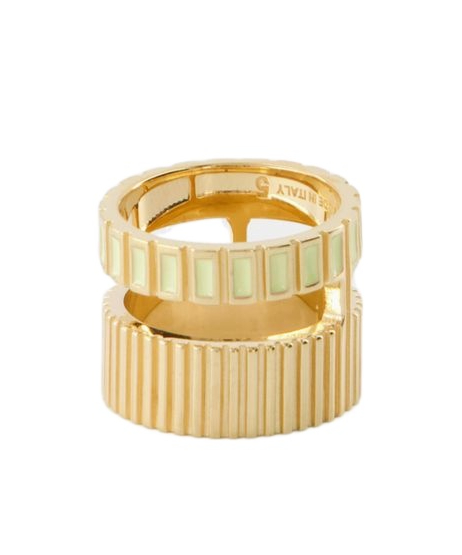 이비 ring 반지 여성 옐로우 23SS RN009EYELLOWGOLDVERMEILEGGSHELL