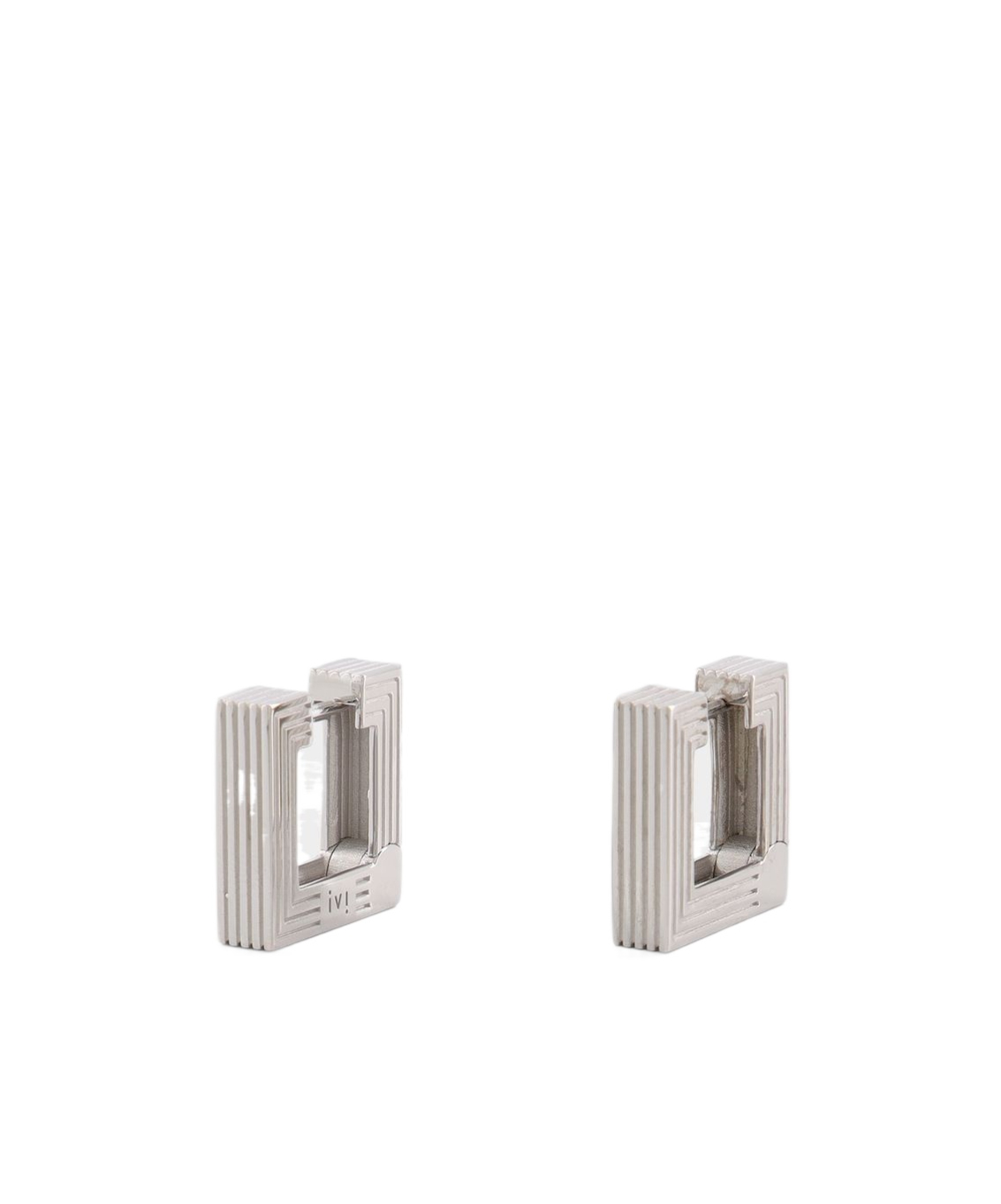 이비 earrings 귀걸이 여성 화이트 22FW ER61550RHRHODIUMPLEATEDSILVER