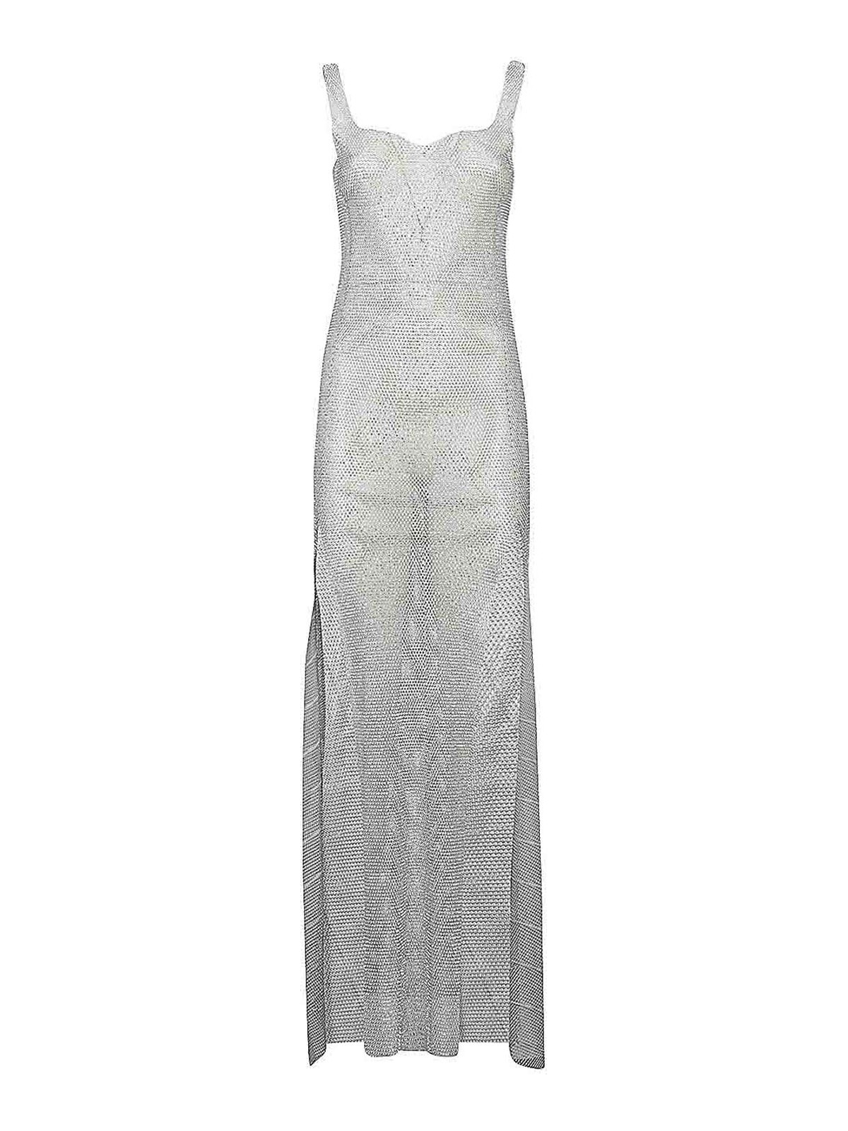 산타 브안드 Sleeveless Long 원피스 여성 실버 23FW MAXISUNDRESSSILVERWHITESTONE
