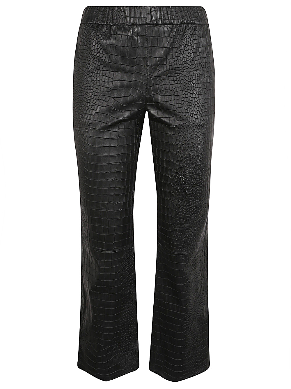 에넷 캐주얼 팬츠 여성 블랙 24FW RELAXBOOTCUTCROCOSTRETCHBLACK