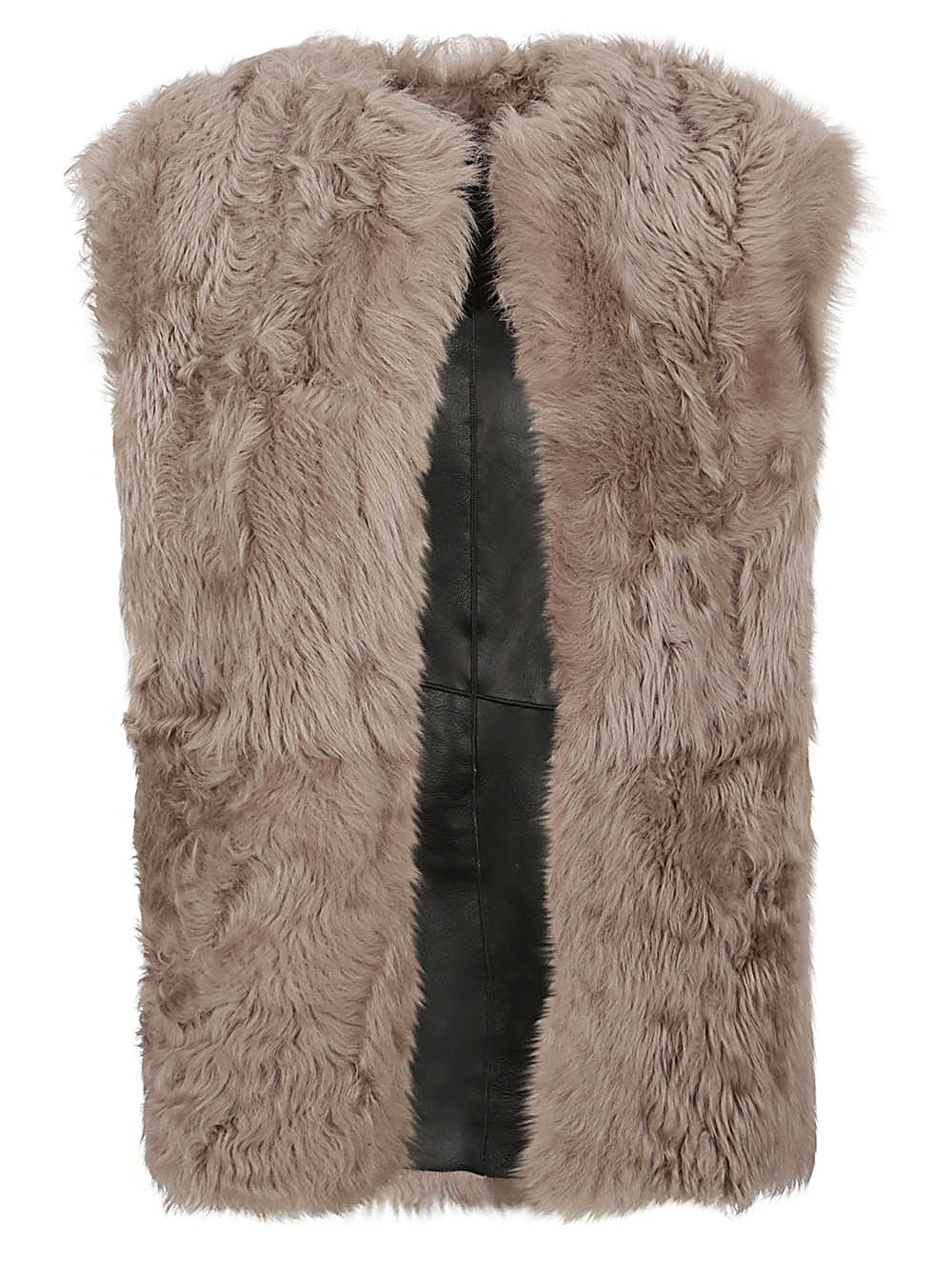 에넷 Sleeveless 퍼 코트 여성 블랙 24FW GLORIANADALBLACKPEARL