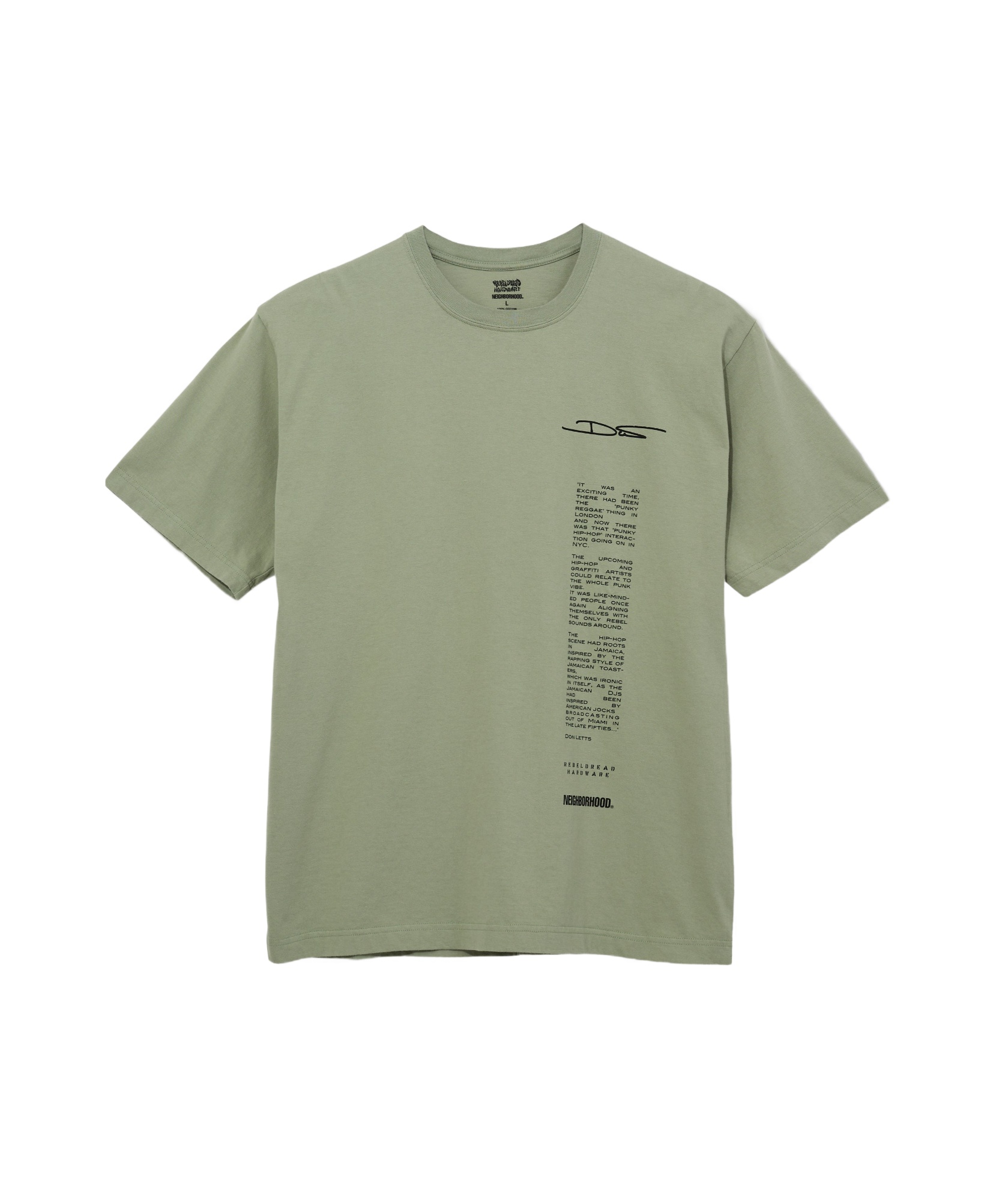 네이버후드 티셔츠 남성 그린 24FW SS2242PCRDNST02SGREEN