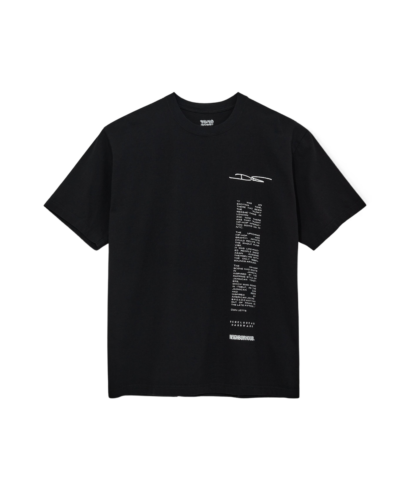 네이버후드 티셔츠 남성 블랙 24FW SS2242PCRDNST02SBLACK