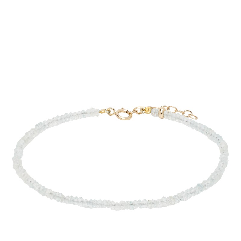 지아 지아 블루 벌스스톤 마치 아쿠아마린 브레이슬릿 JJ-BSB-MAR 14K Yellow Gold