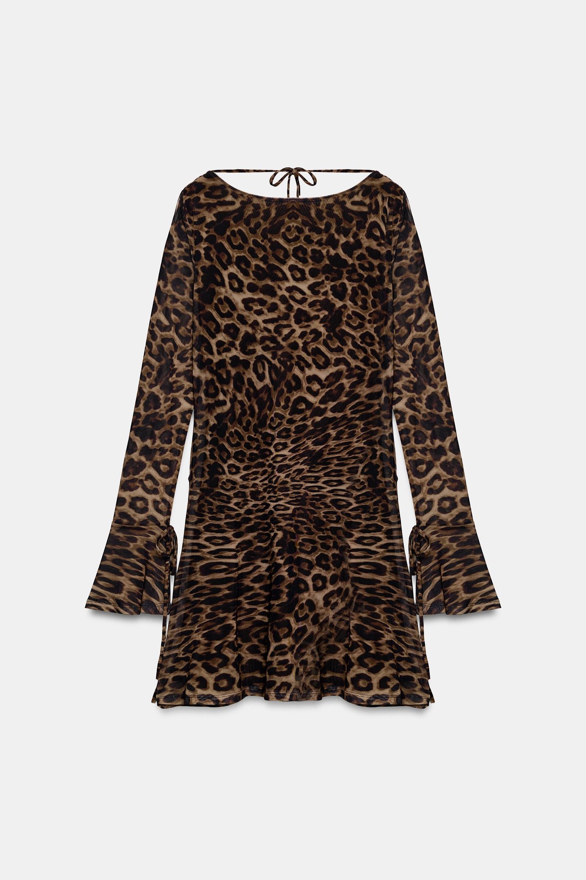 자라 애니멀 프린트 튤 미니 원피스 5039/846/051 LEOPARD