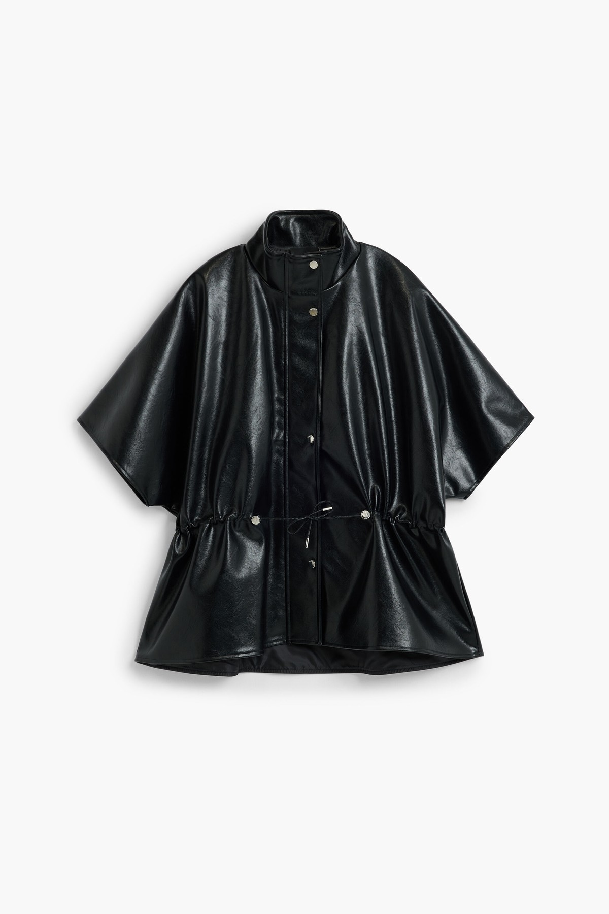 데시구알 가죽 이펙트 하이넥 판초 26WAIP012000 ONE COLOR