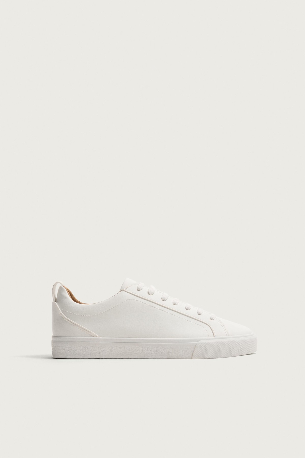 자라 미니멀 레이스업 로우탑 스니커즈 2203/620/001 WHITE