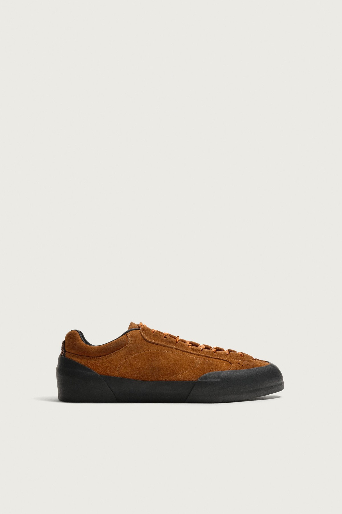 자라 스웨이드 레이스업 로우탑 스니커즈 2296/820/027 RUST ORANGE