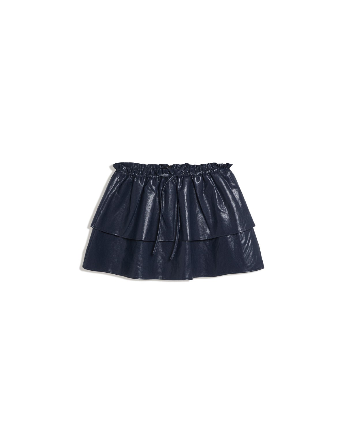 버쉬카 러플 티어드 미니 스커트 3411/710 NAVY