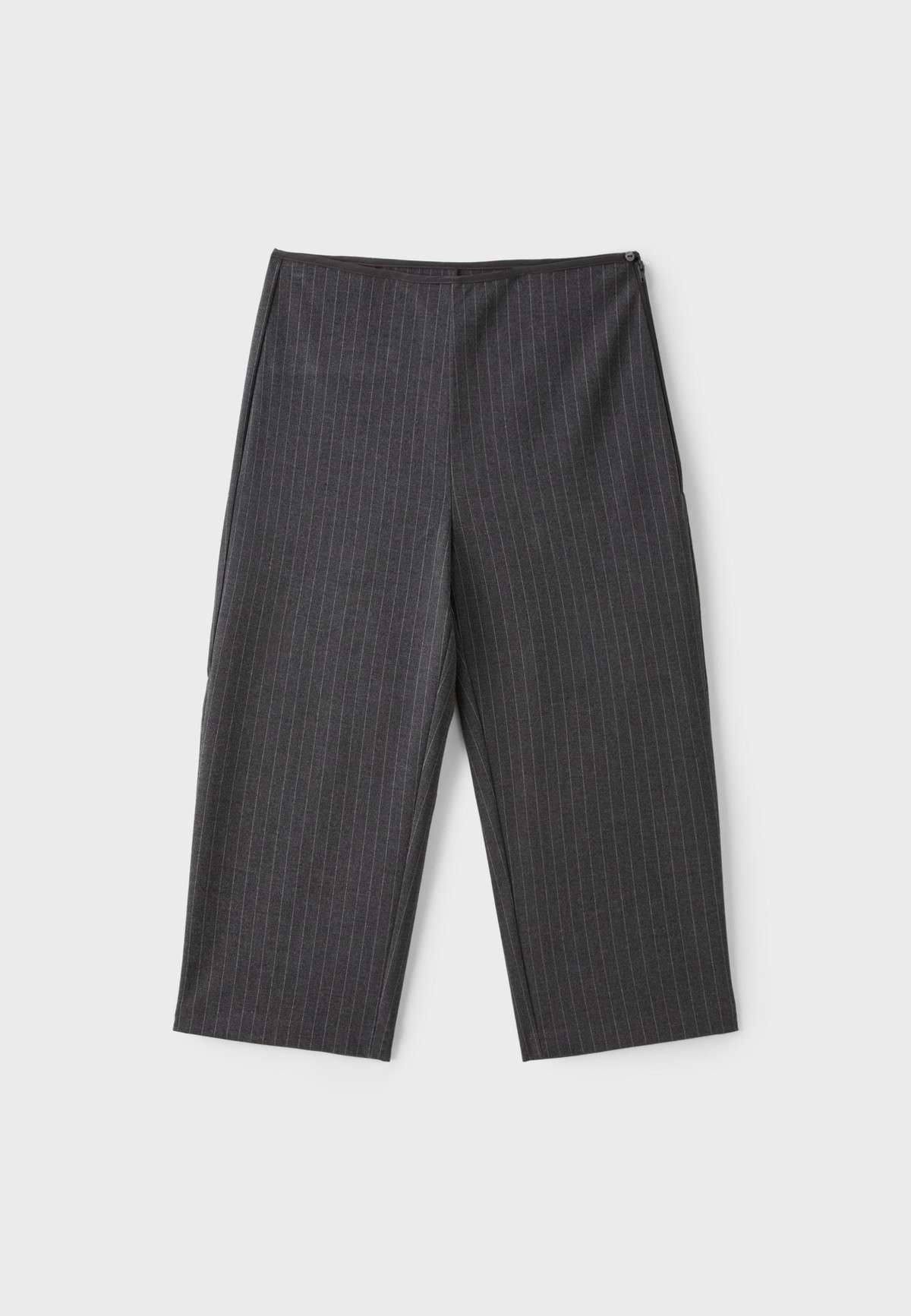스트라디바리우스 스트라이프 핀스트라이프 크롭 팬츠 4529/201/250 DARK GREY