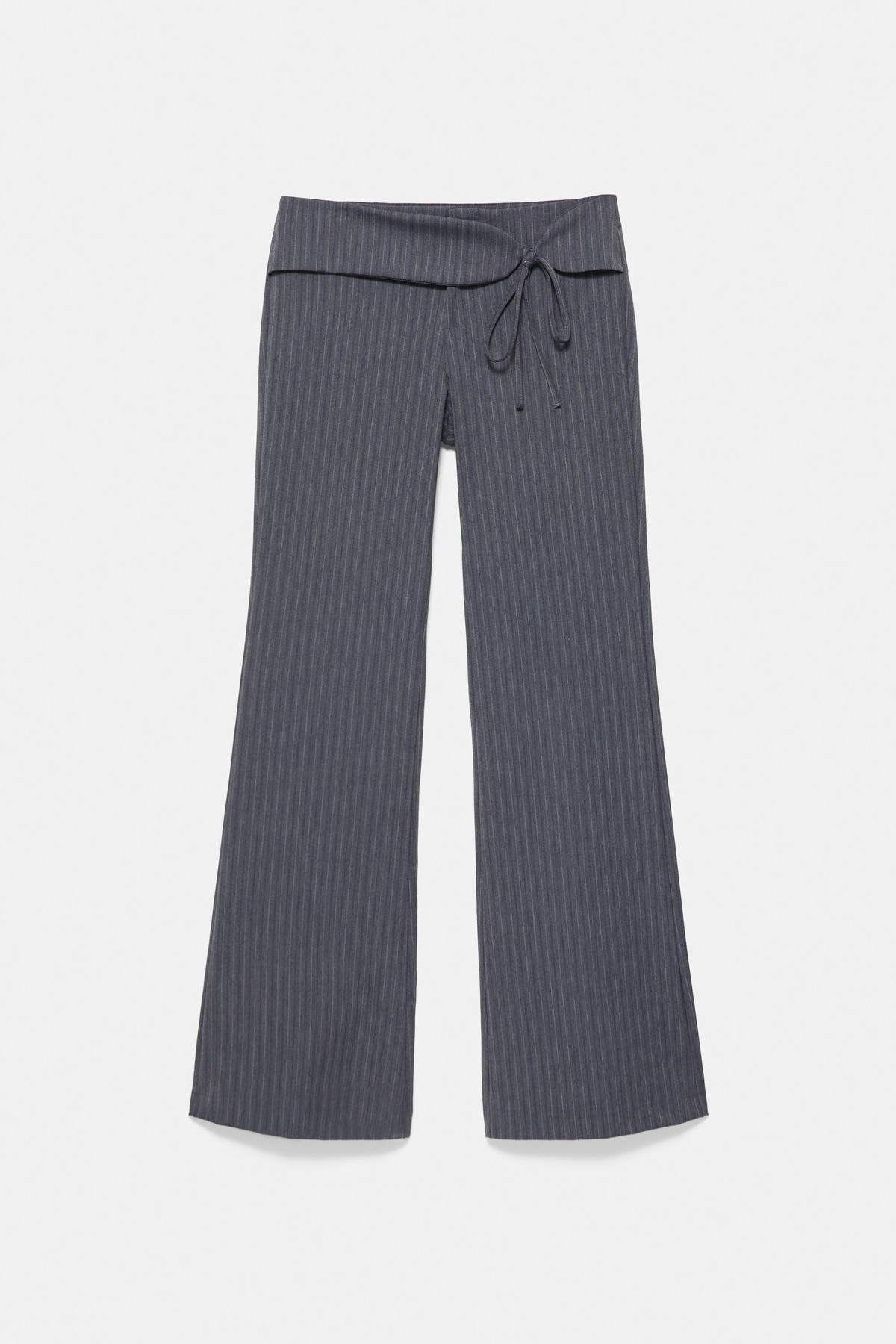 풀앤베어 핀스트라이프 타이 플레어 팬츠 7670/373 ANTHRACITE GREY