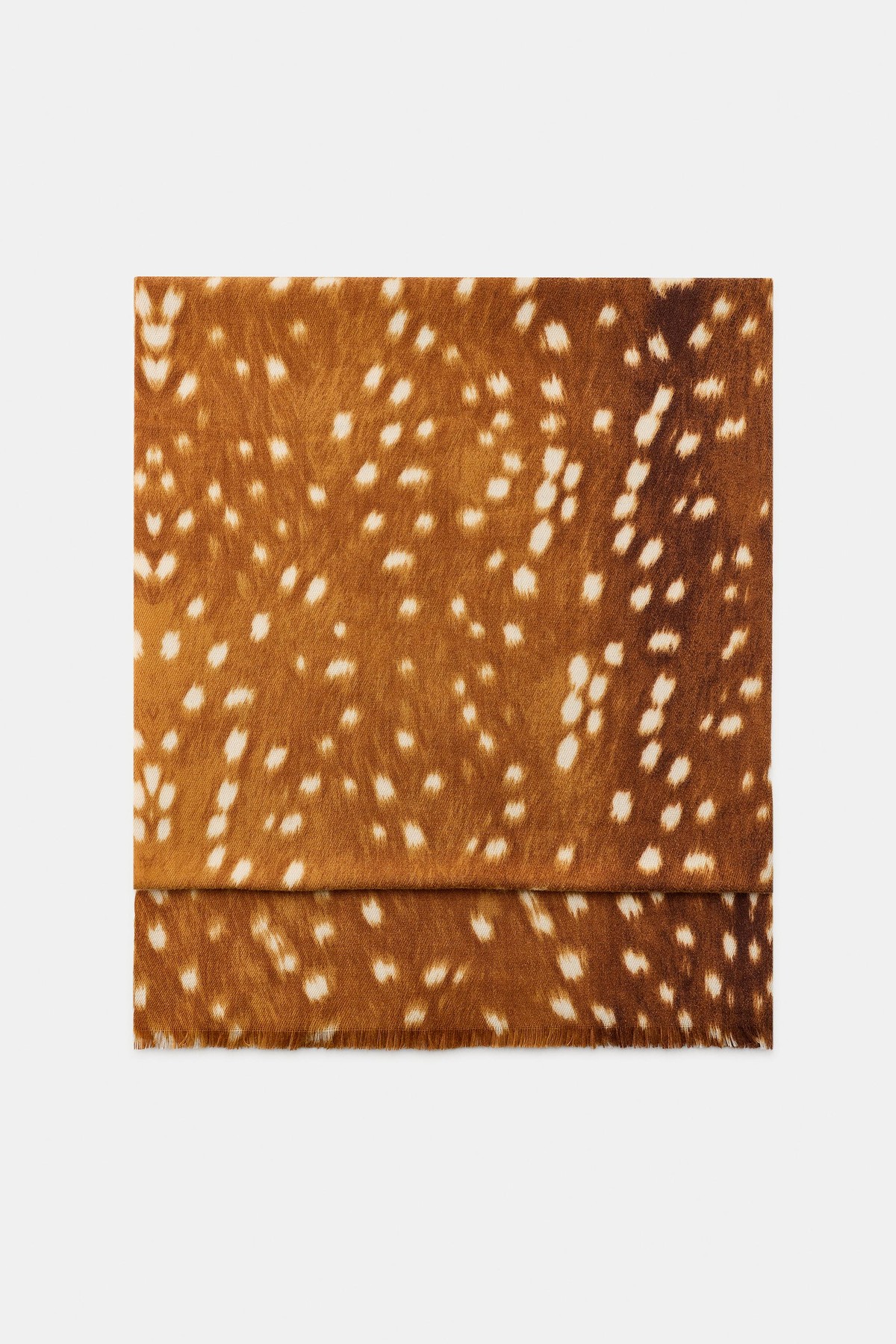 자라 비스코스 애니멀 프린트 스카프 4758/260/700 BROWN