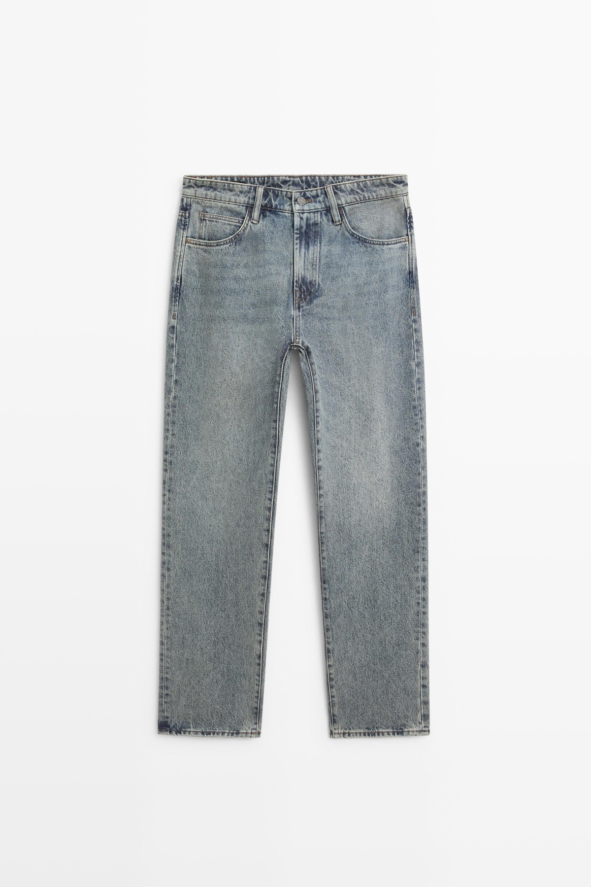 마시모두띠 테이퍼드핏 워시드 청바지 0501/125 MEDIUM BLUE