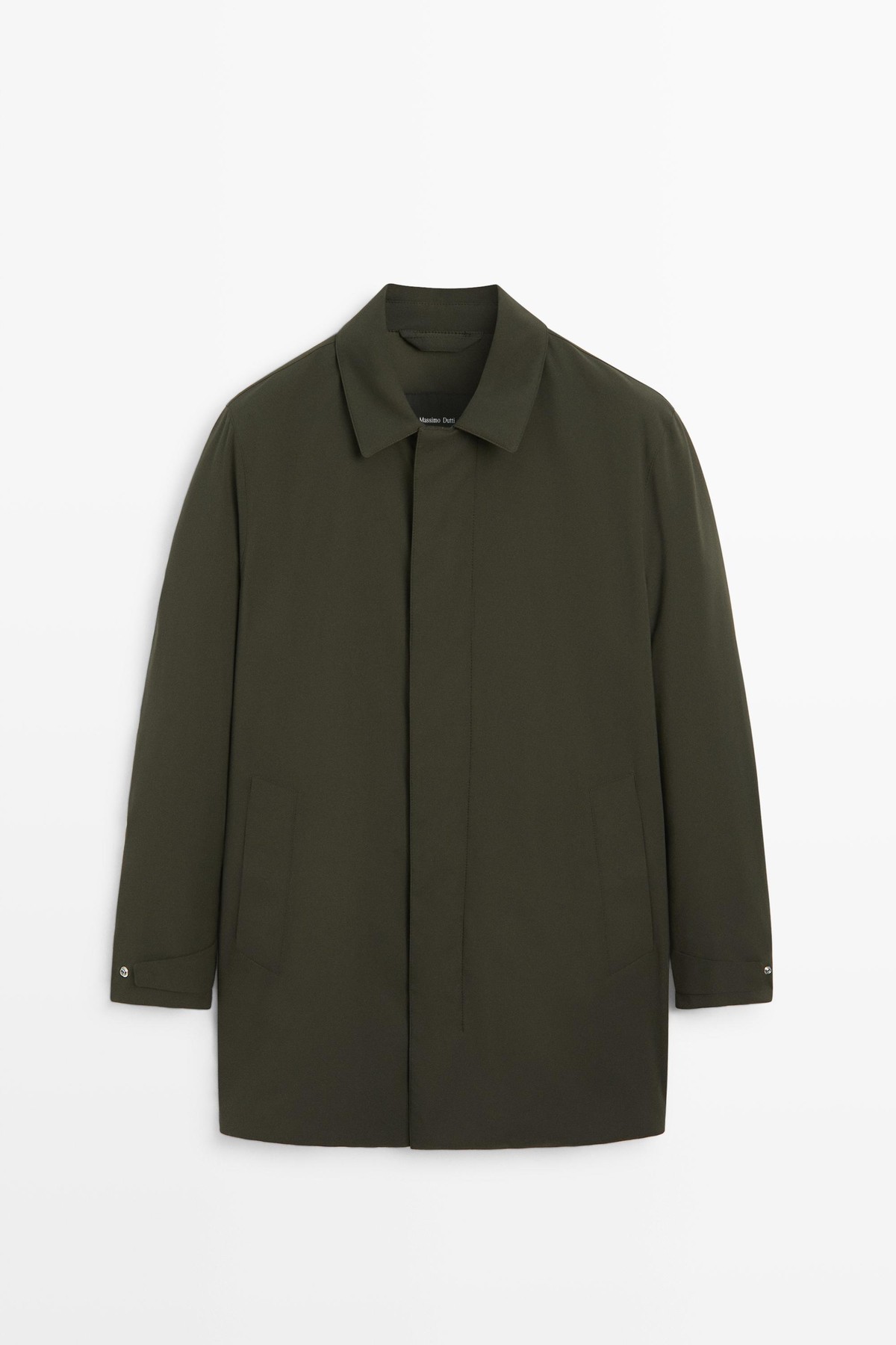마시모두띠 테크니컬 패브릭 트렌치 코트 3276/407 DARK KHAKI