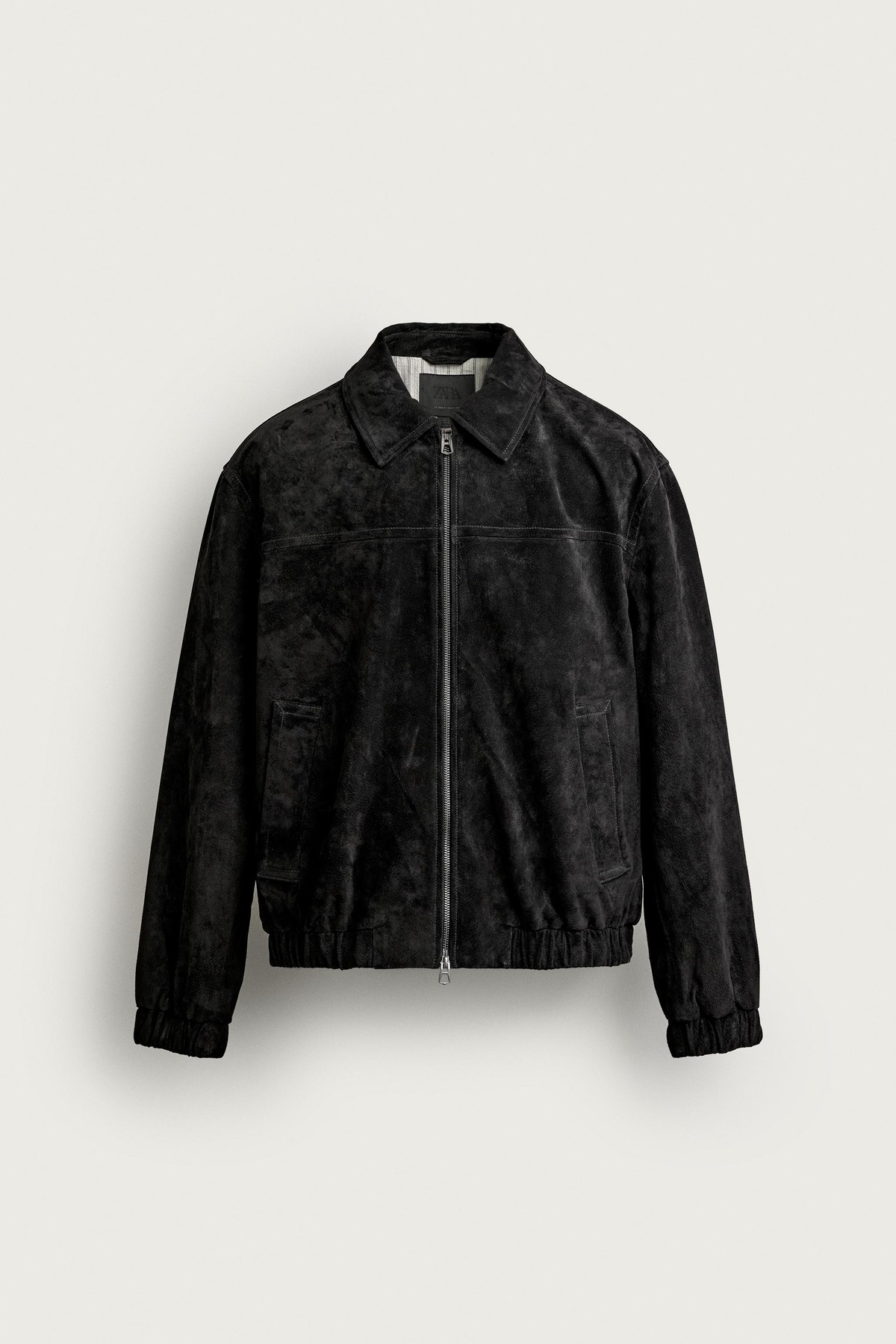 자라 스웨이드 레더 집업 자켓 8281/758/800 BLACK