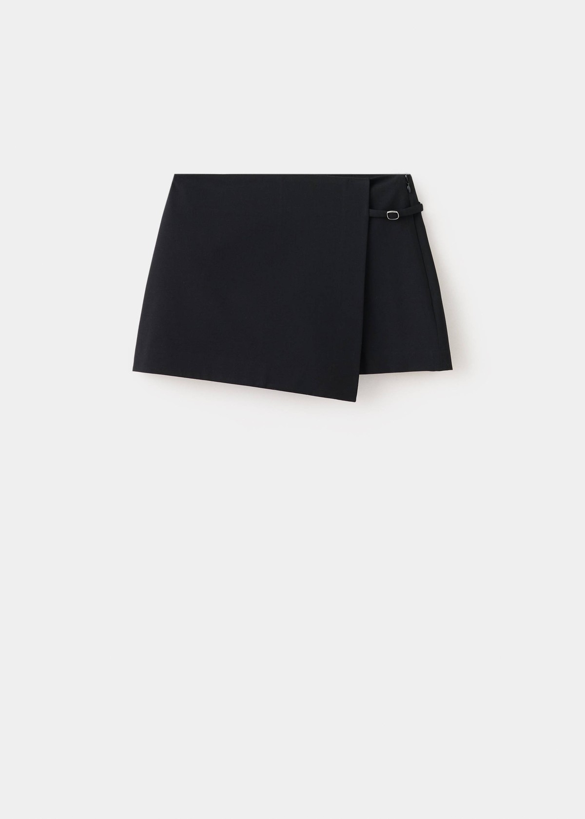 망고 버클 랩 미니 스커트 팬츠 37074083_99 NEGRO