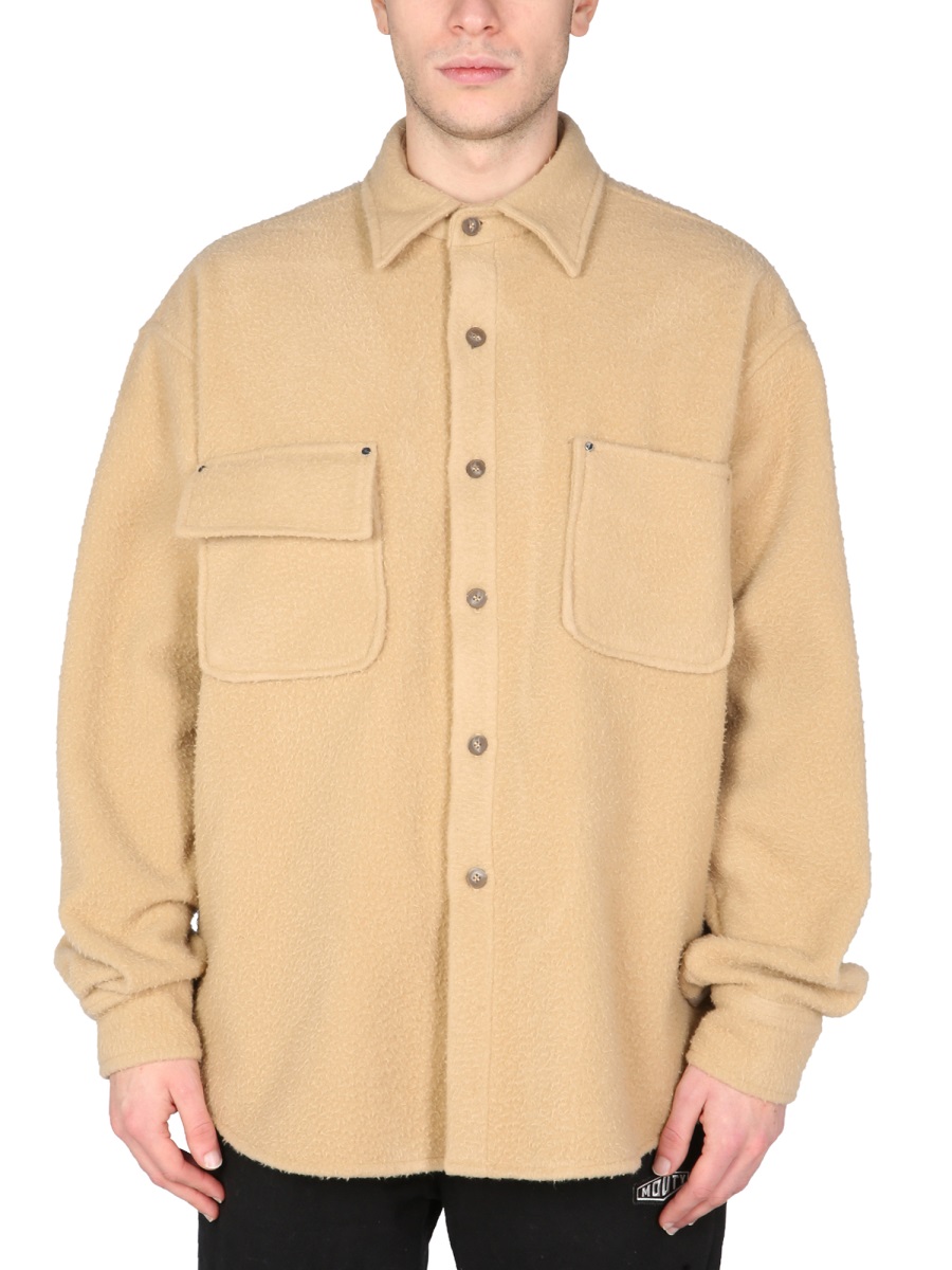 마우티 긴팔 셔츠 남성 브라운 21FW SH04AH21