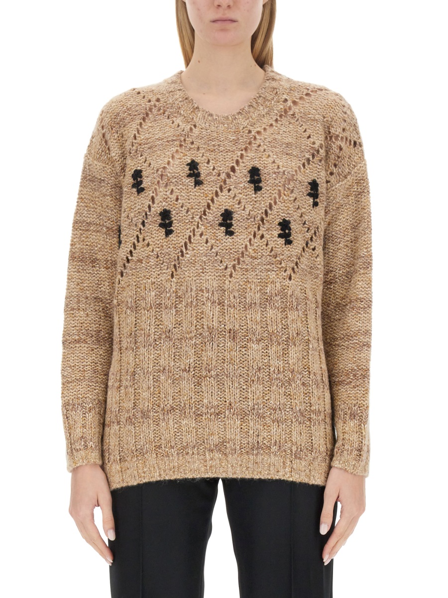 콜미오 knitted 니트 여성 브라운 23FW ANTONIO