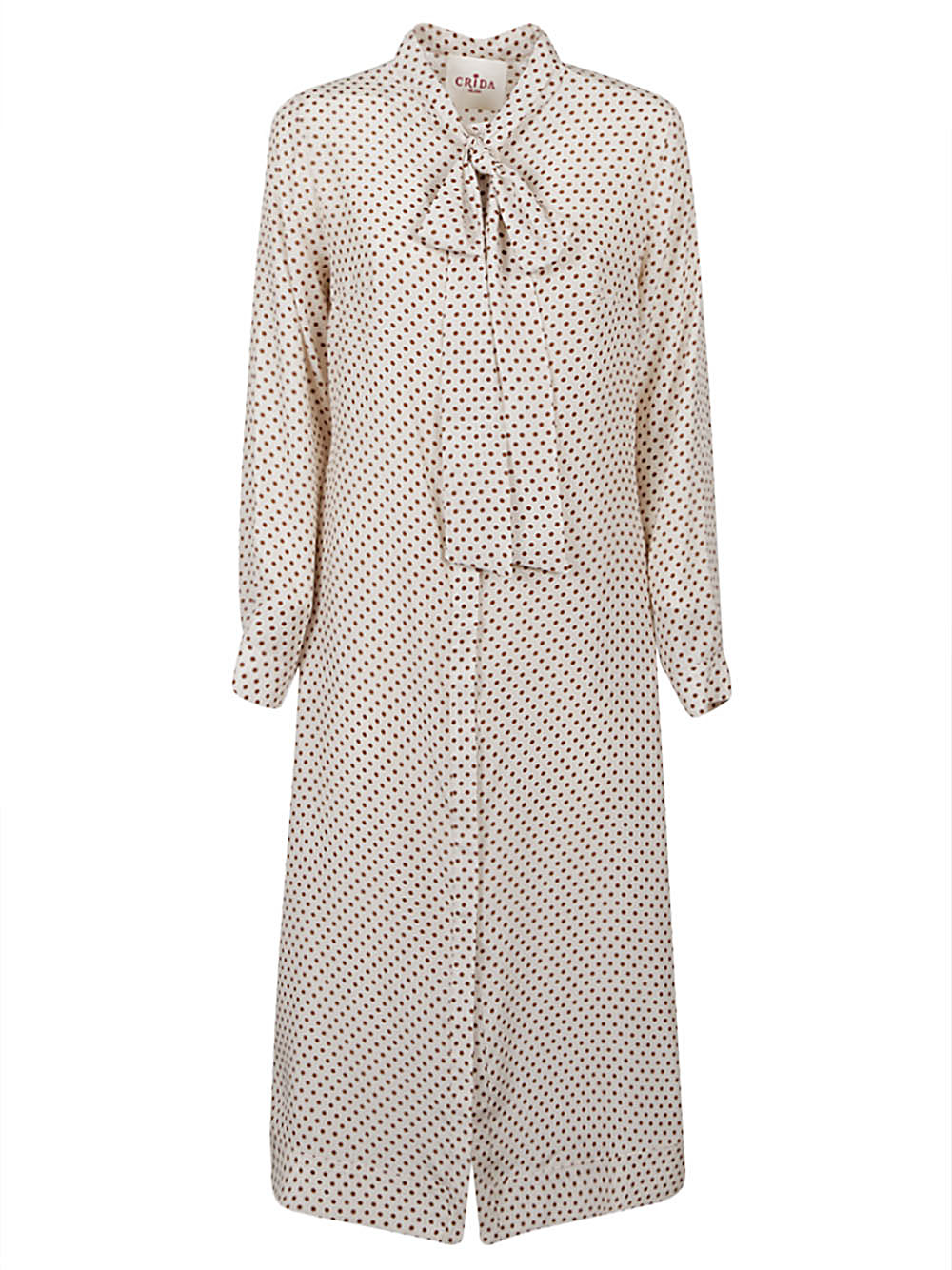 Crida Milano 원피스 여성 화이트 23FW ALBAMIDIDRESSOFFWHITECARAMELPOIS