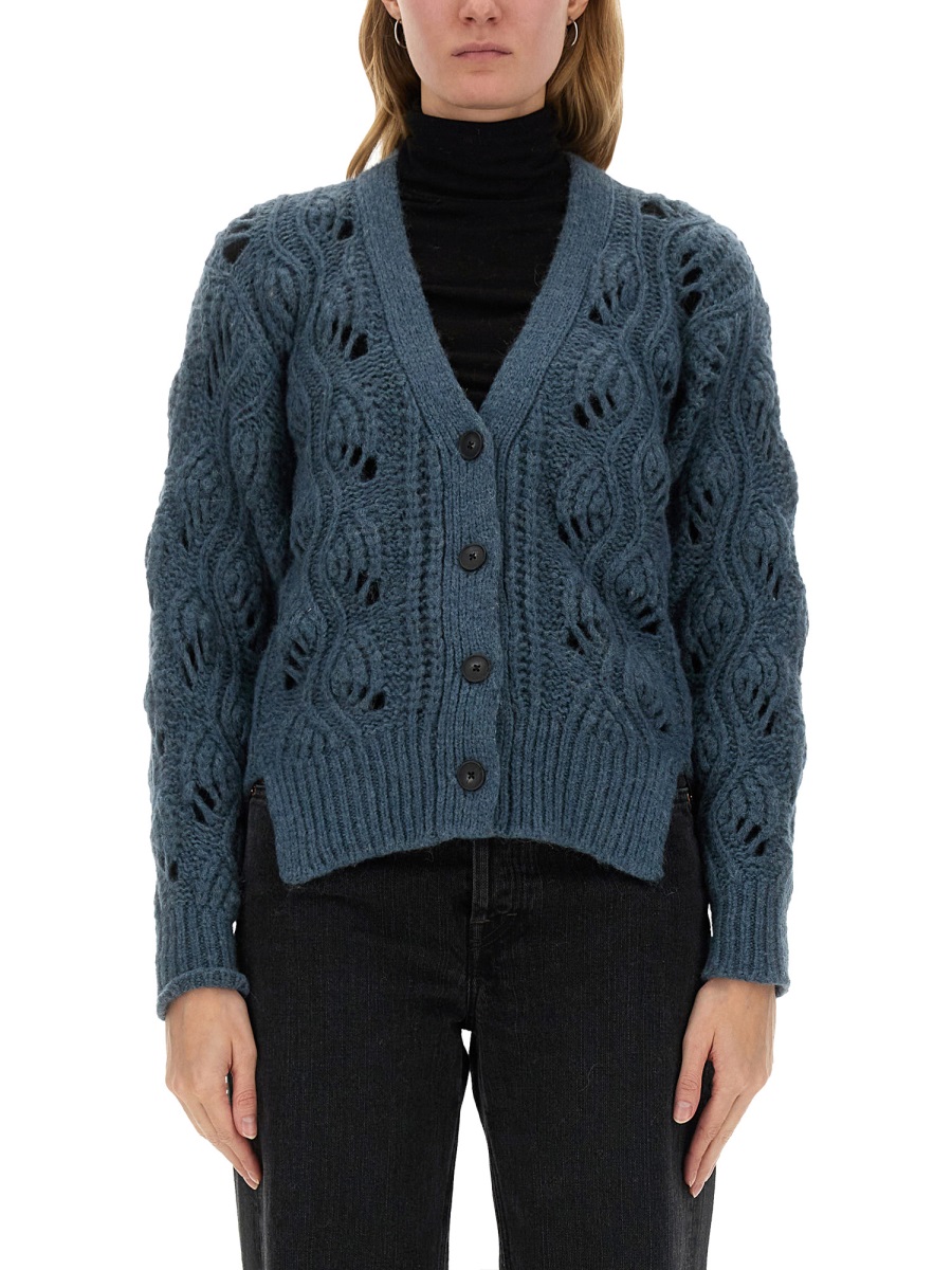 미라 손 knitted 니트 여성 블루 24FW Y1004K010