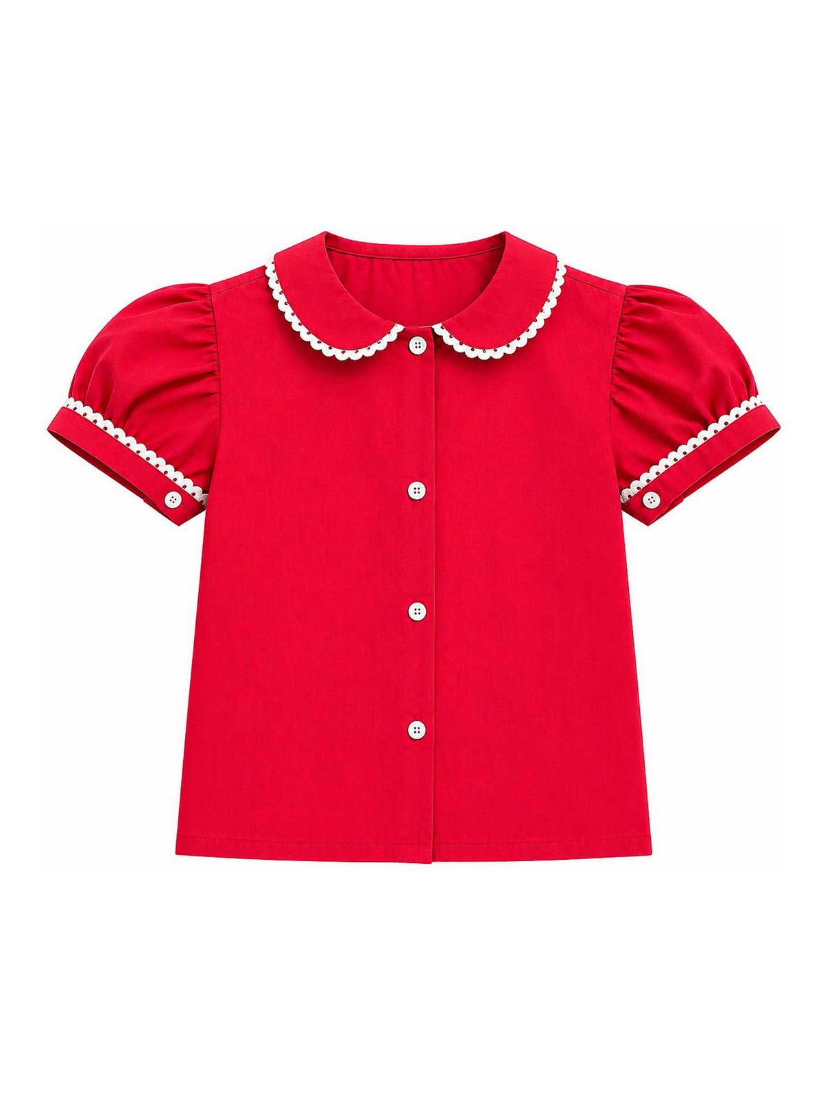 마릴라 펠라리 Embroidery 티셔츠/셔츠 키즈 레드 26SS CAJ26P018GARZINAFUCSIA