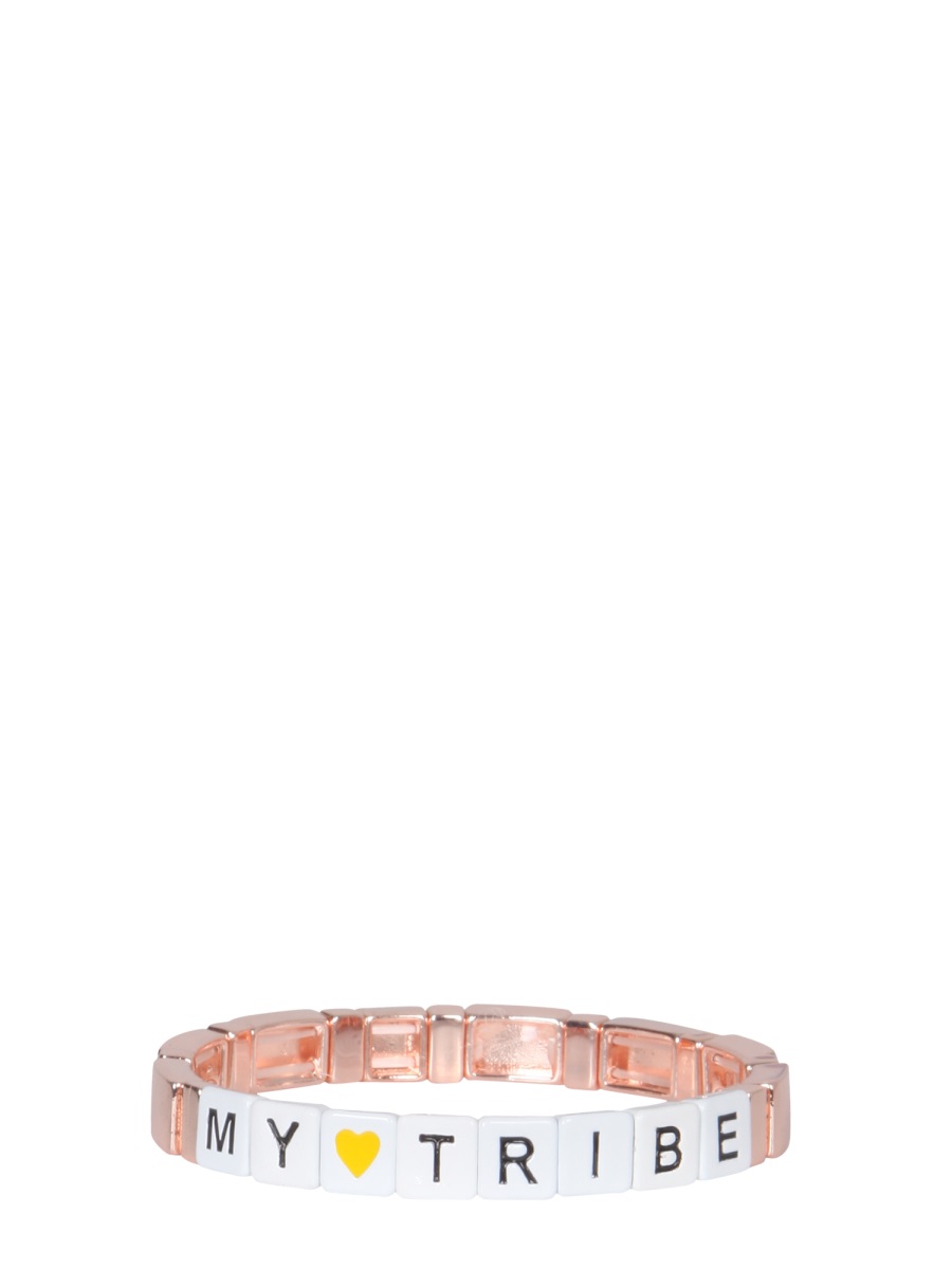 라벨 케이 ELASTIC BRACELET BLOCK 팔찌 여성 멀티 21FW BRBLOCKMULTIMYTRIBE