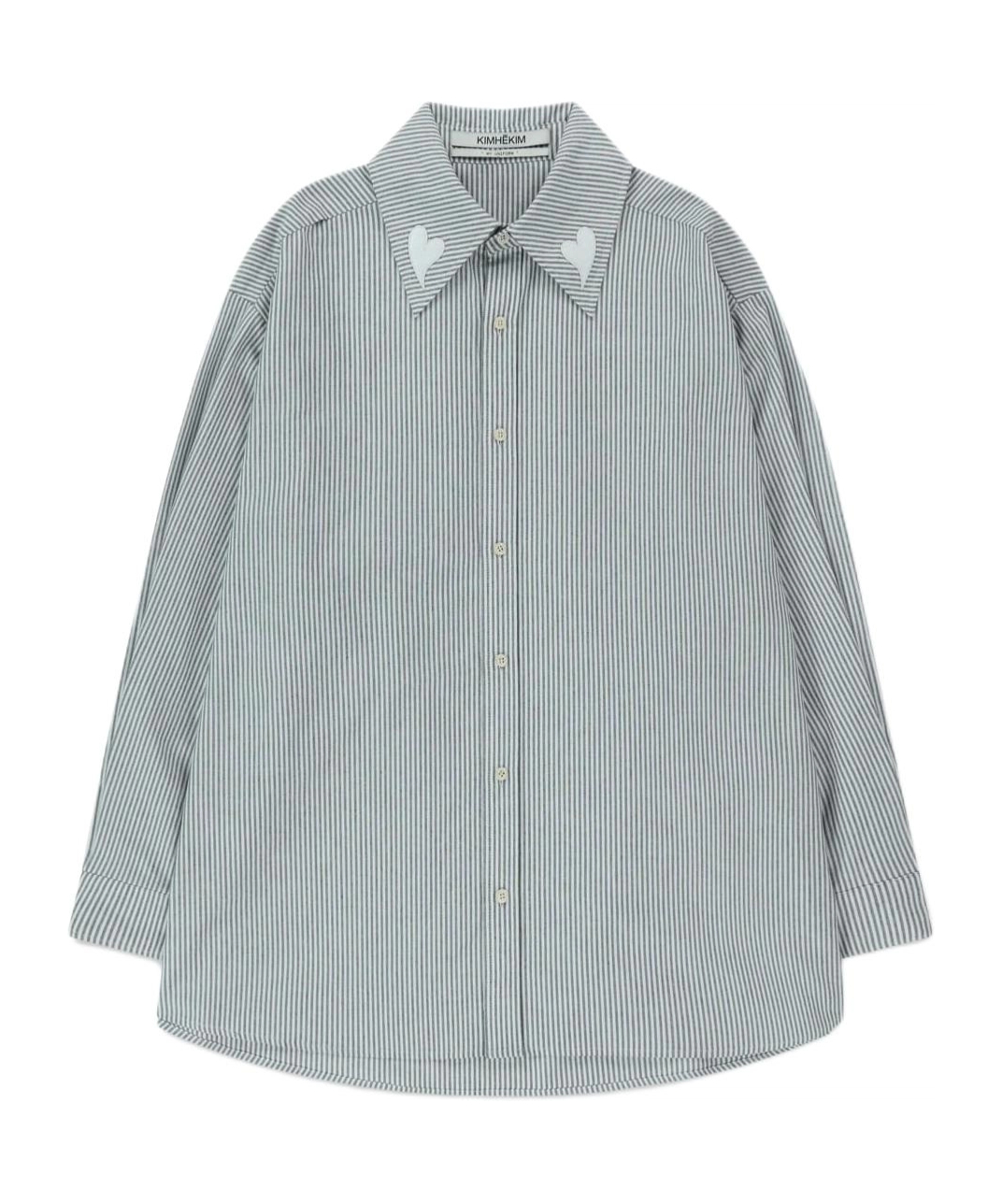 침헤침 셔츠 여성 블루 25SS PS25SH062BK