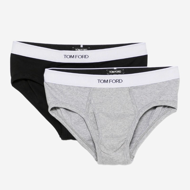 톰포드 코튼 로고 밴드 브리프 2팩 T4XC12270 008