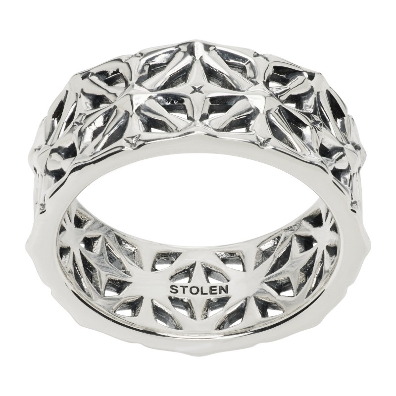 스톨른 걸프렌즈 클럽 미드나잇 크로스 이터니티 링 JWL2-26-20 STERLING SILVER