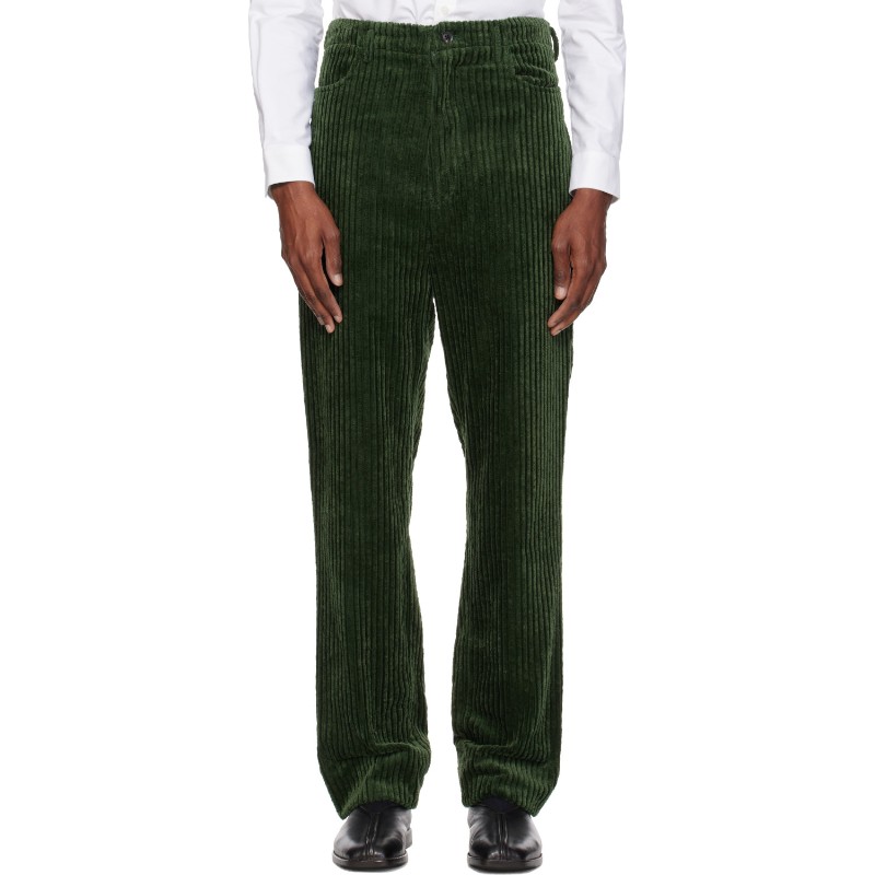 소시오츠키 그린 헤비 웨일 슬랙스 S26AW22PT-CD GREEN