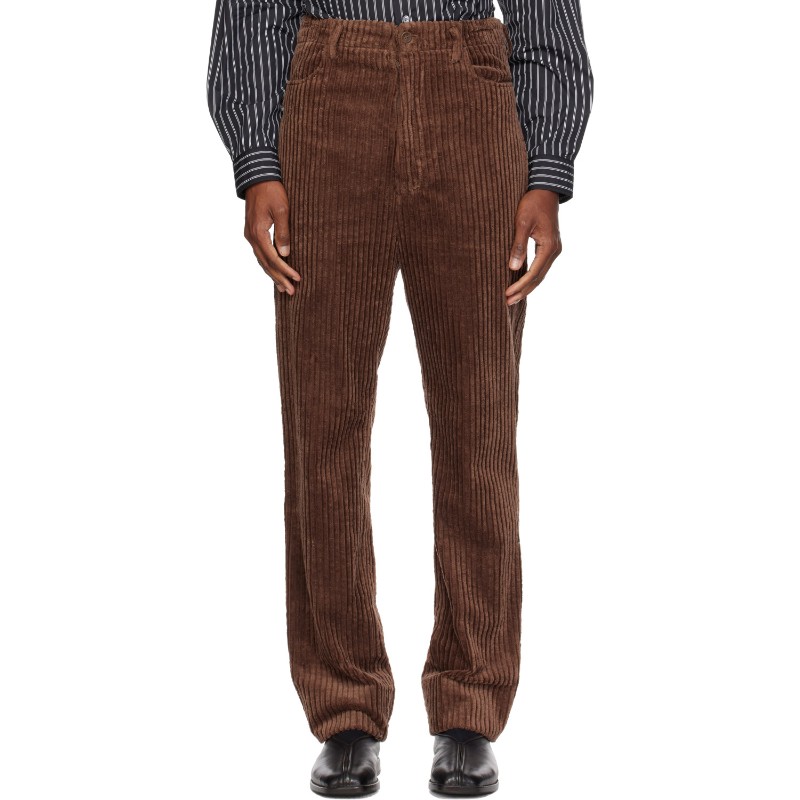소시오츠키 브라운 헤비 웨일 슬랙스 S26AW22PT-CD BROWN