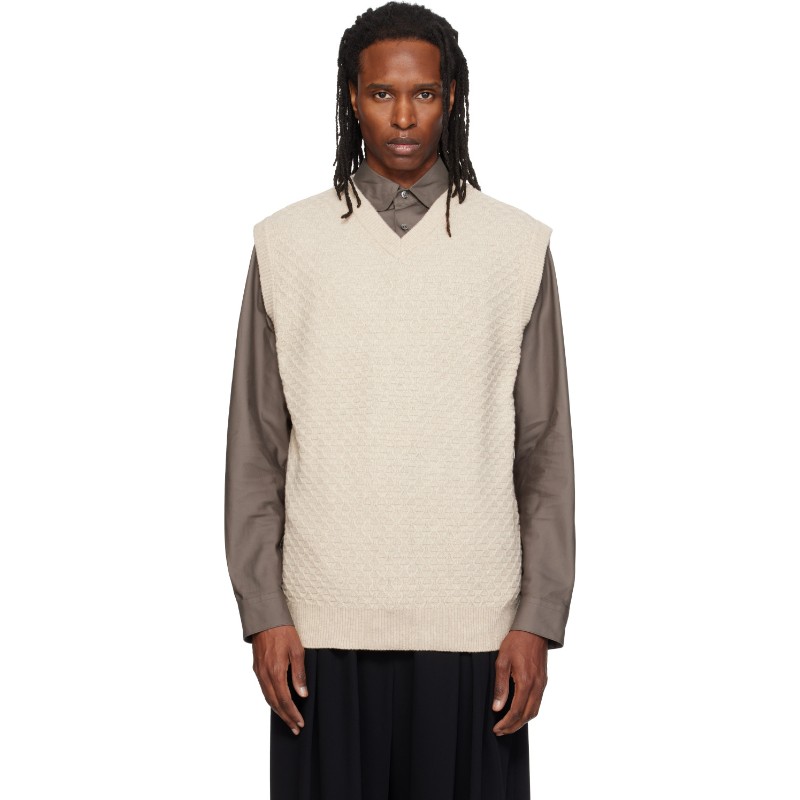 소시오츠키 오프 화이트 니트 베스트 S26AW27KNT BEIGE