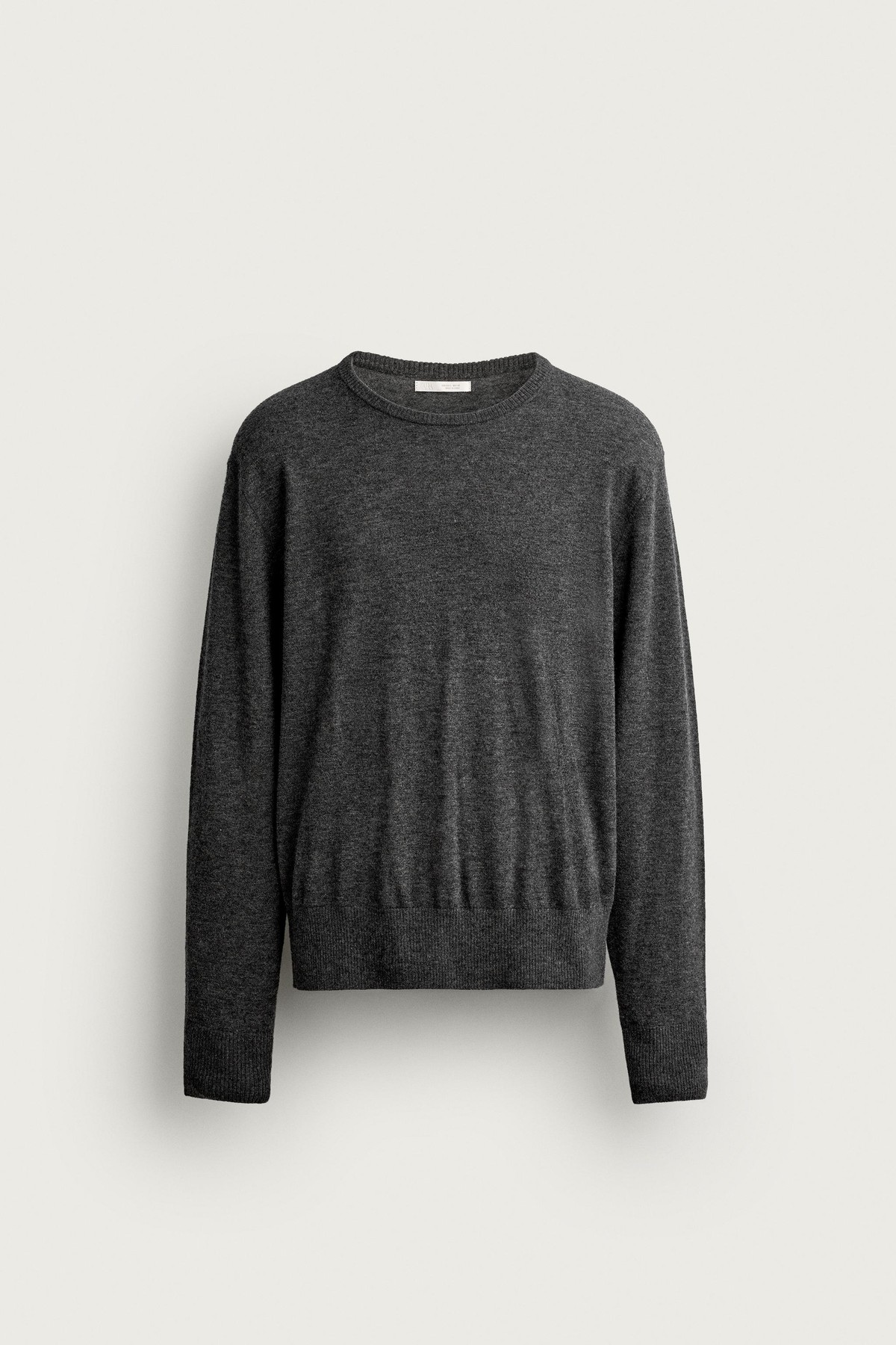 자라 울 100% 레귤러핏 니트 스웨터 2893/366/922 DARK GREY