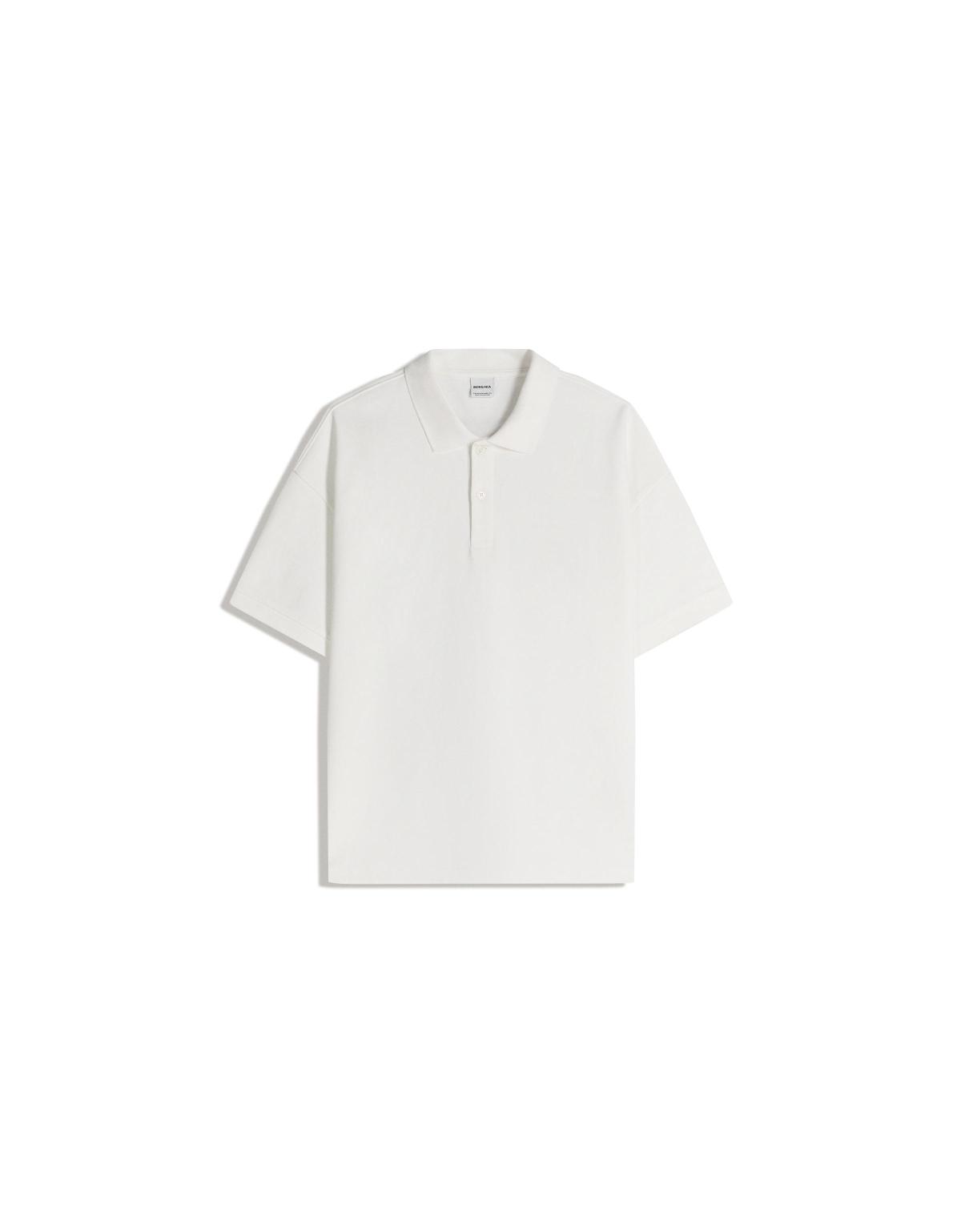 버쉬카 베이직 반팔 폴로 셔츠 남성 0906/190 OFF WHITE