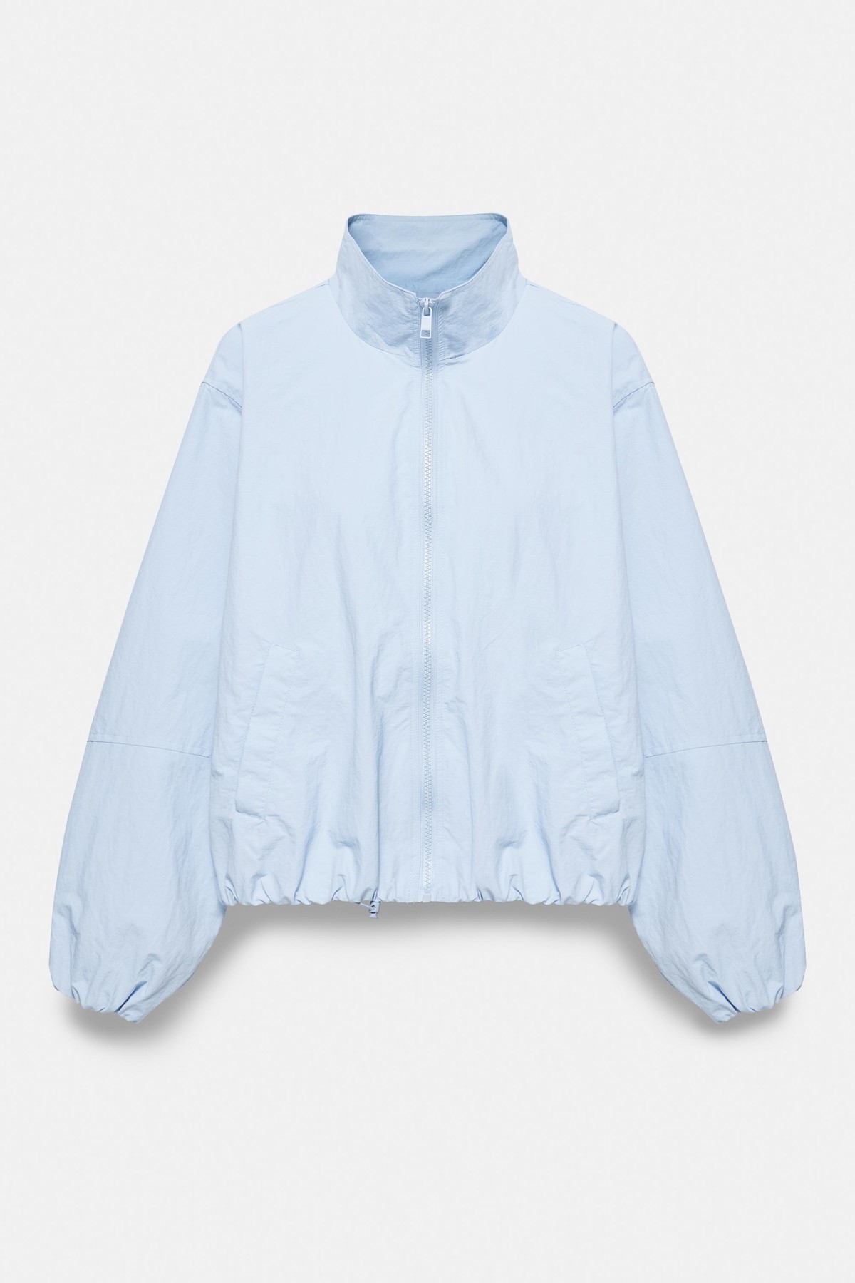 풀앤베어 하이넥 집업 경량 봄버 자켓 7720/301 PASTEL BLUE