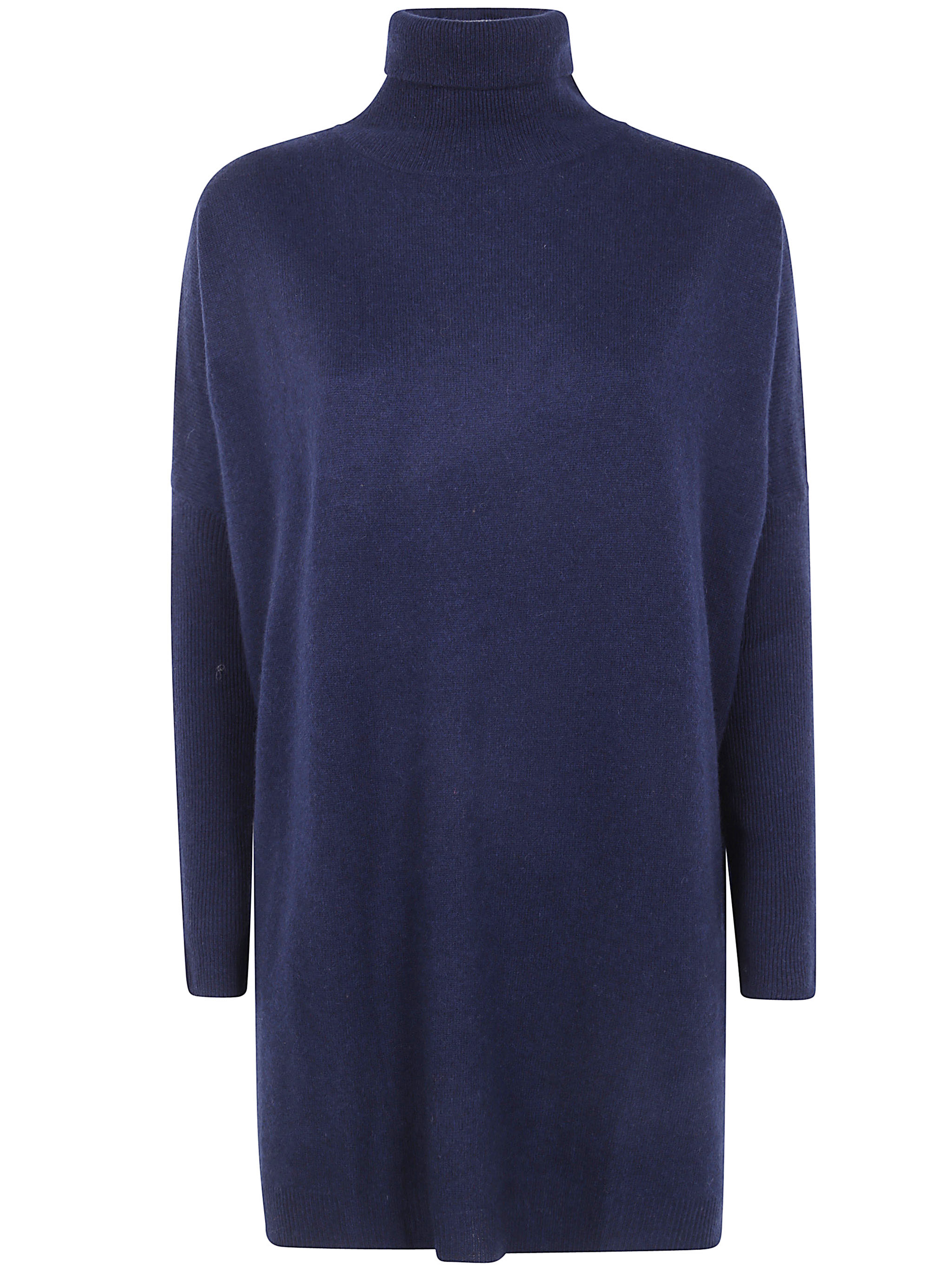 앱솔루트 캐시미어 Amira High Neck Maxi 니트 여성 블루 25FW ACF202401CNAVY