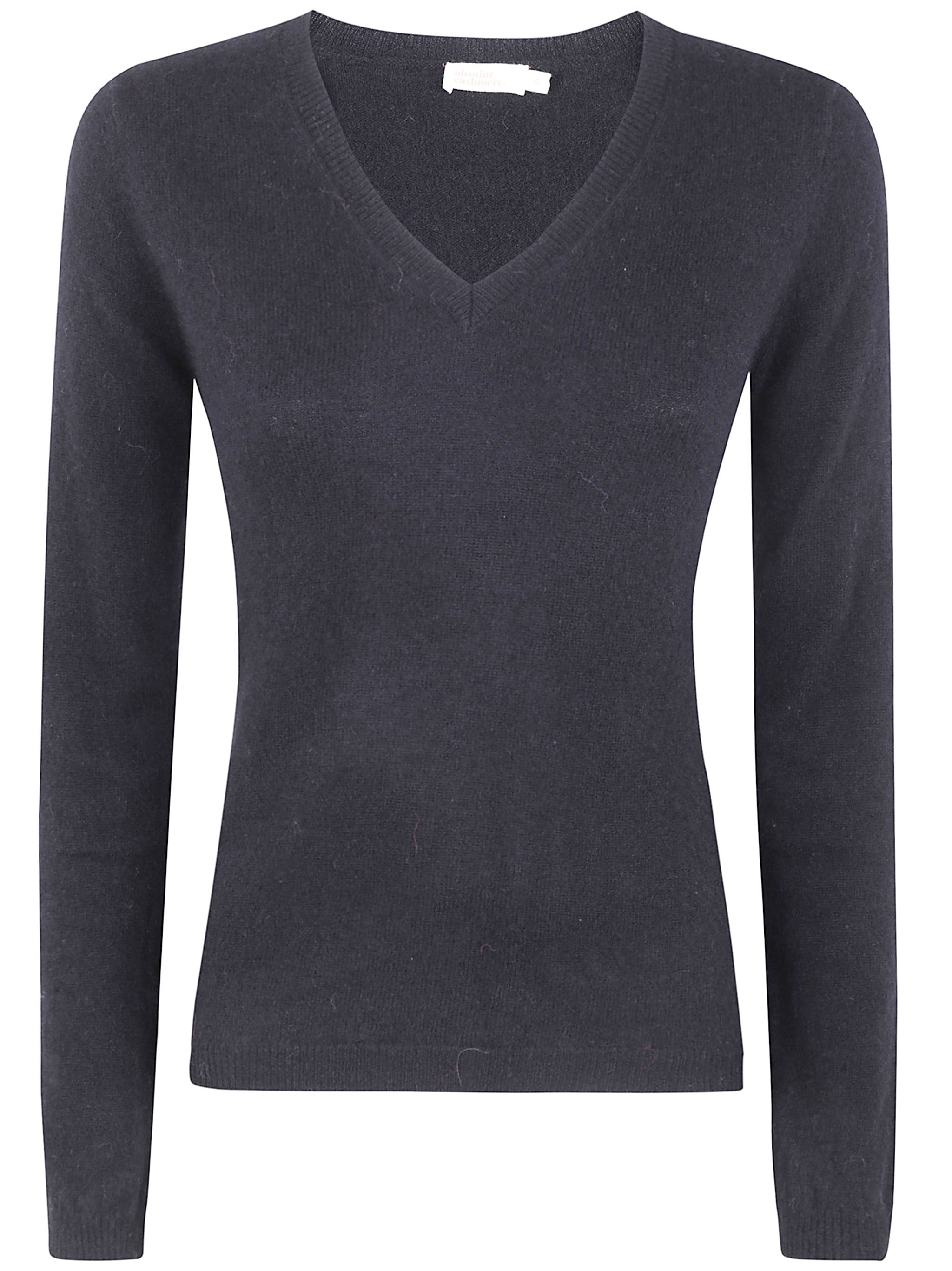 앱솔루트 캐시미어 Anatola V Neck 니트 여성 블랙 25FW ACF202391CBLACK