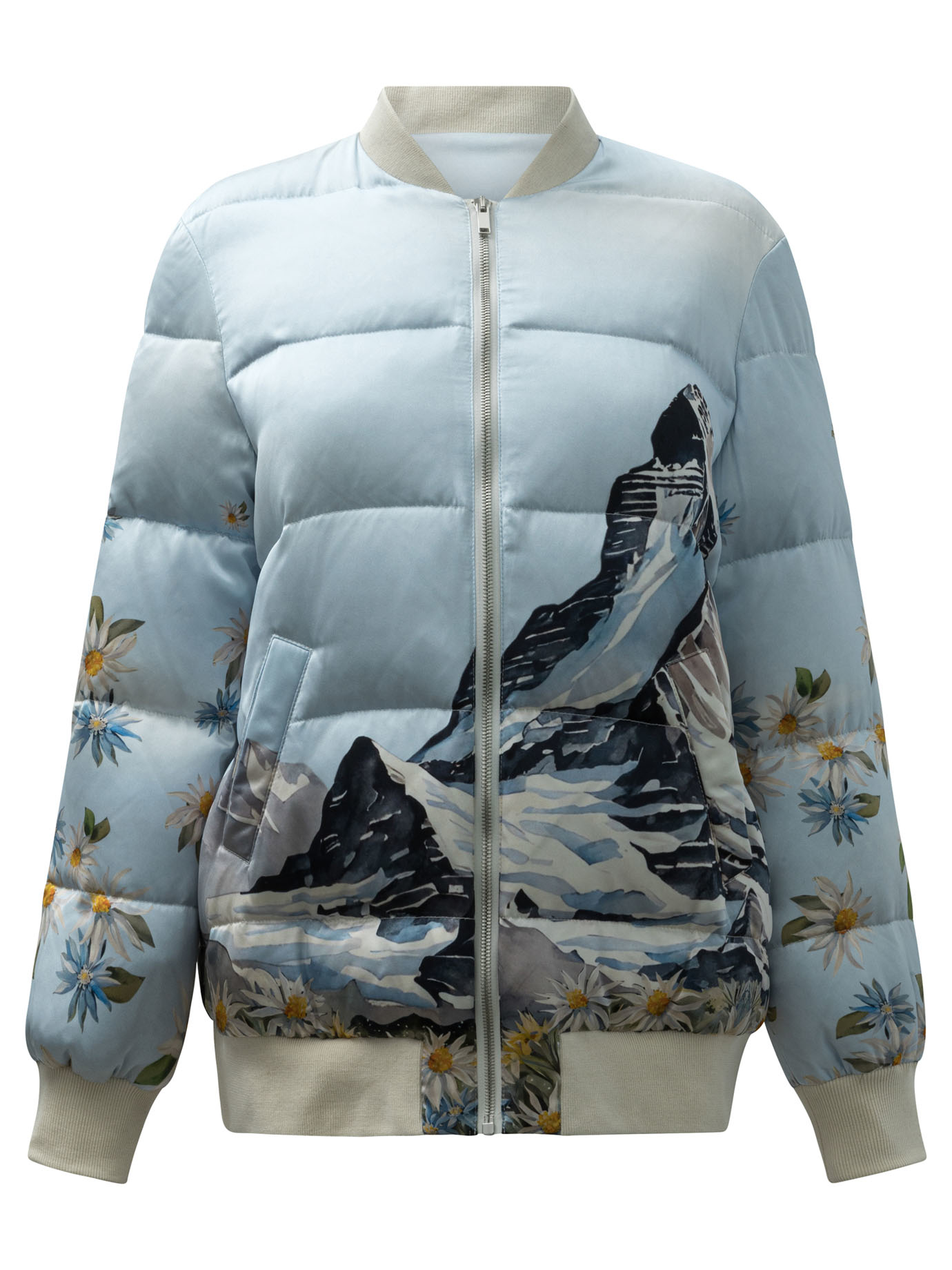 스이프 노 모레 Zermatt bomber 봄버 여성 블루 25FW BOMBERZERMATT
