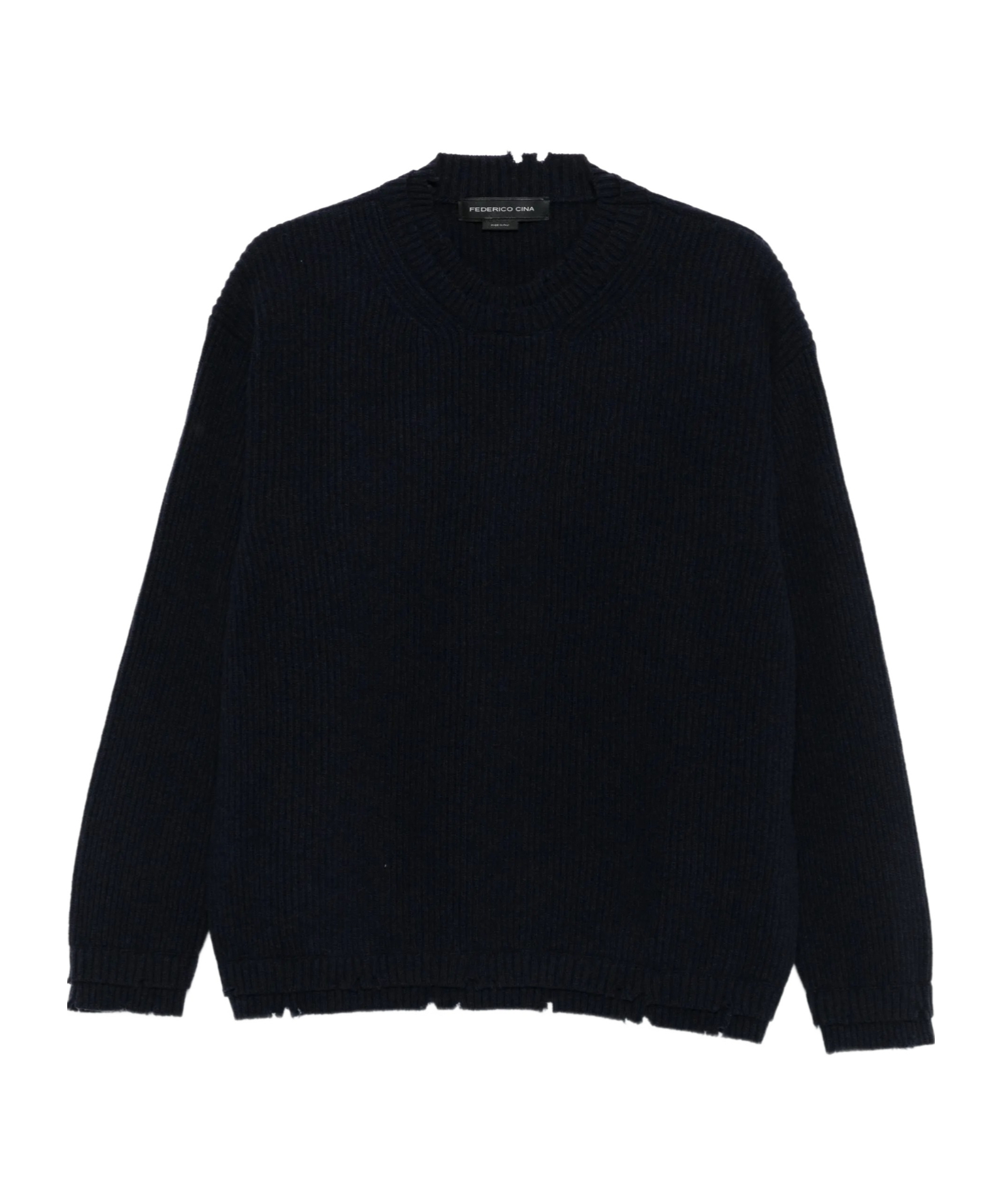 페데리코 치나 knitted 니트 여성 블랙 25FW FCCOKTP0101BLUE