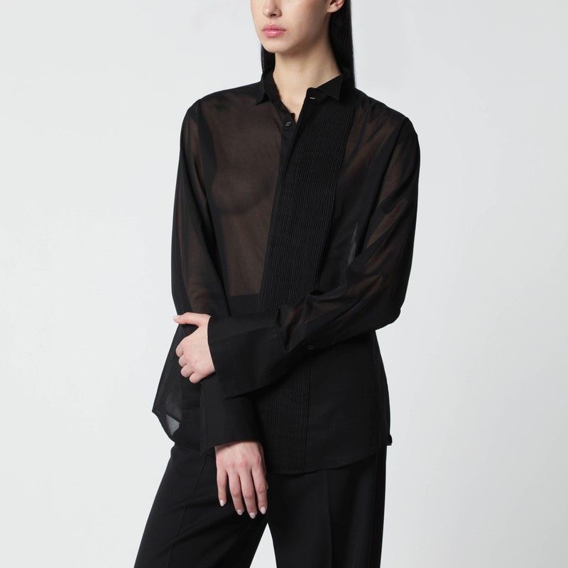 6397 micro-pleated 셔츠 여성 블랙 26SS NT721COBLACK