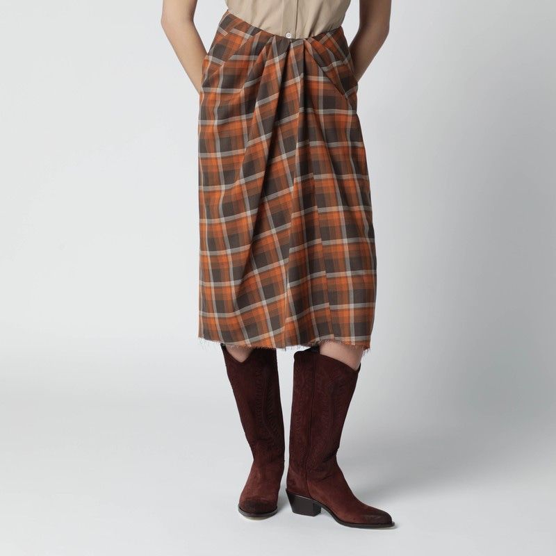 6397 Draped tartan 스커트 여성 멀티 26SS NS133WOREDROCK