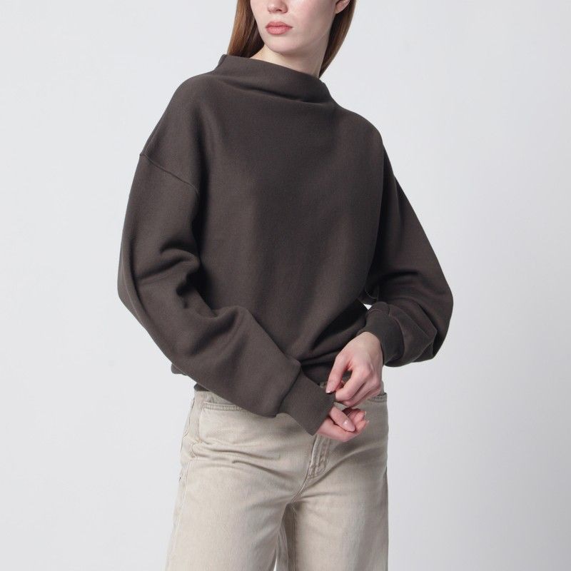 6397 draped 스웨트셔츠 여성 블랙 26SS NT730COBLACK