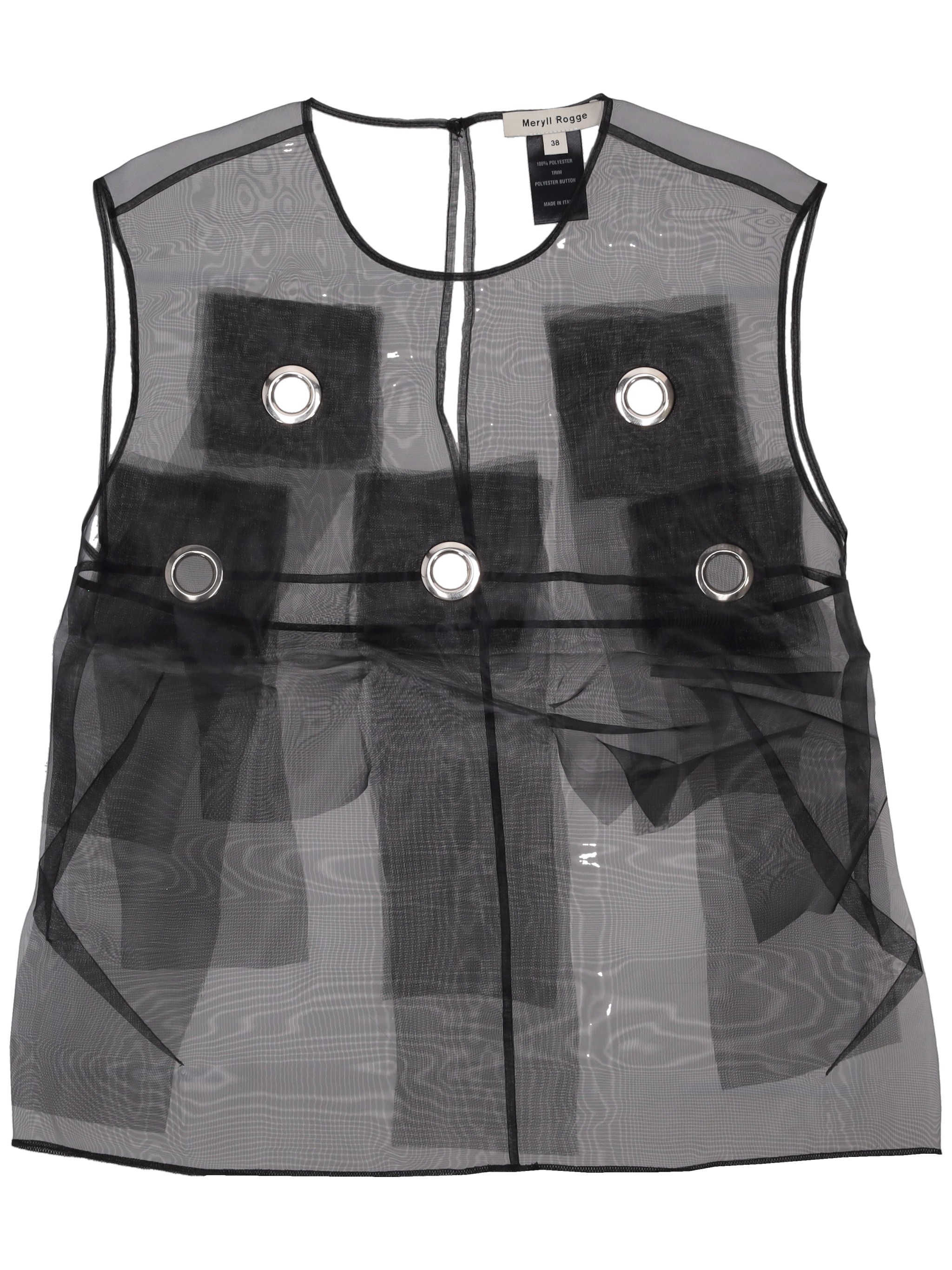 메릴르 록제 SHIFT TOP EYELETS FRINGES 베스트 여성 멀티 26FW 500549WS25BLACK