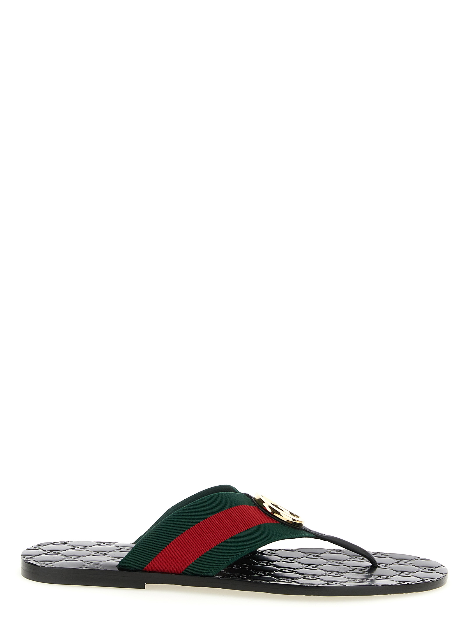 구찌 Riviera flip flops 샌들 남성 블랙 863027HAAOZ8449
