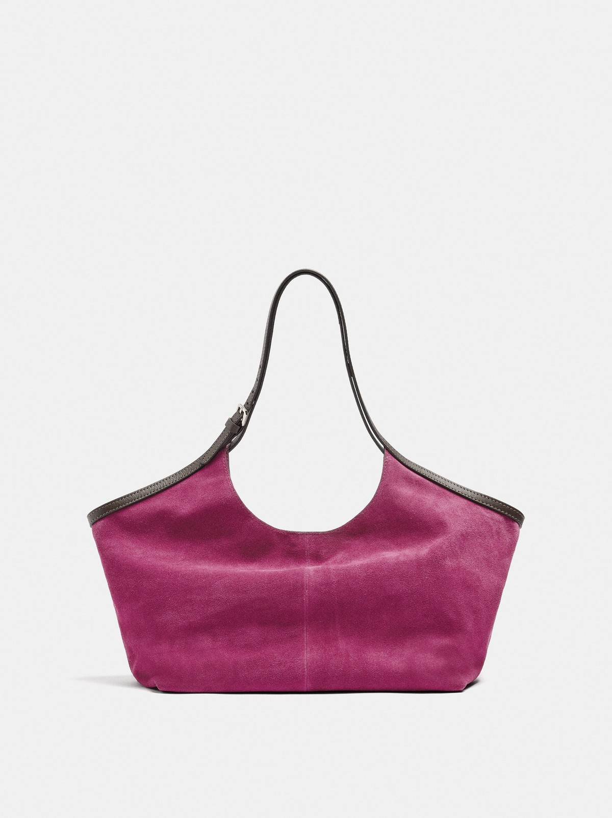 팔포이즈 스웨이드 레더 대용량 쇼퍼백 250684 FUCHSIA
