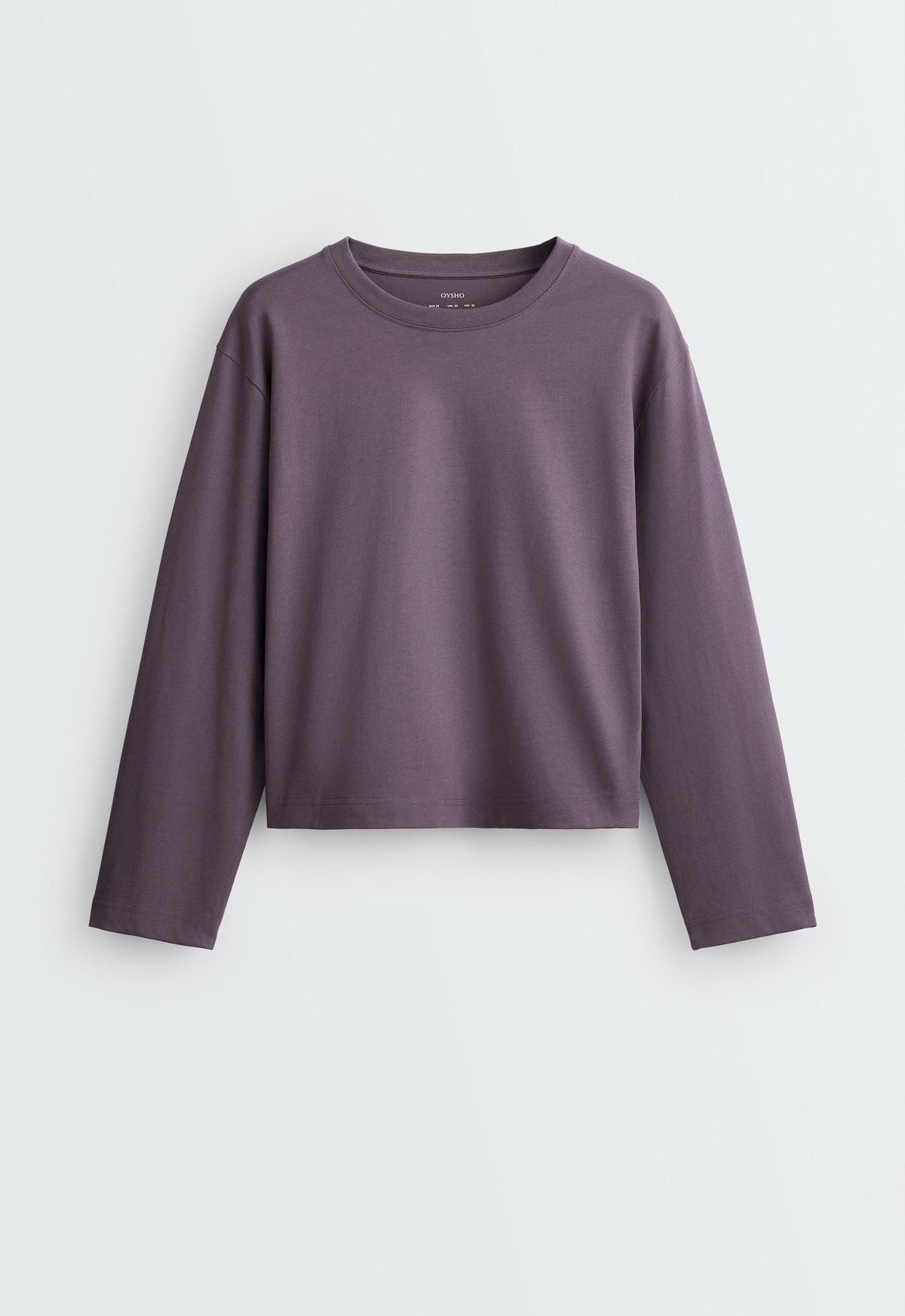 오이쇼 릴렉스핏 순면 긴팔 티셔츠 7561/172/632 MAUVE